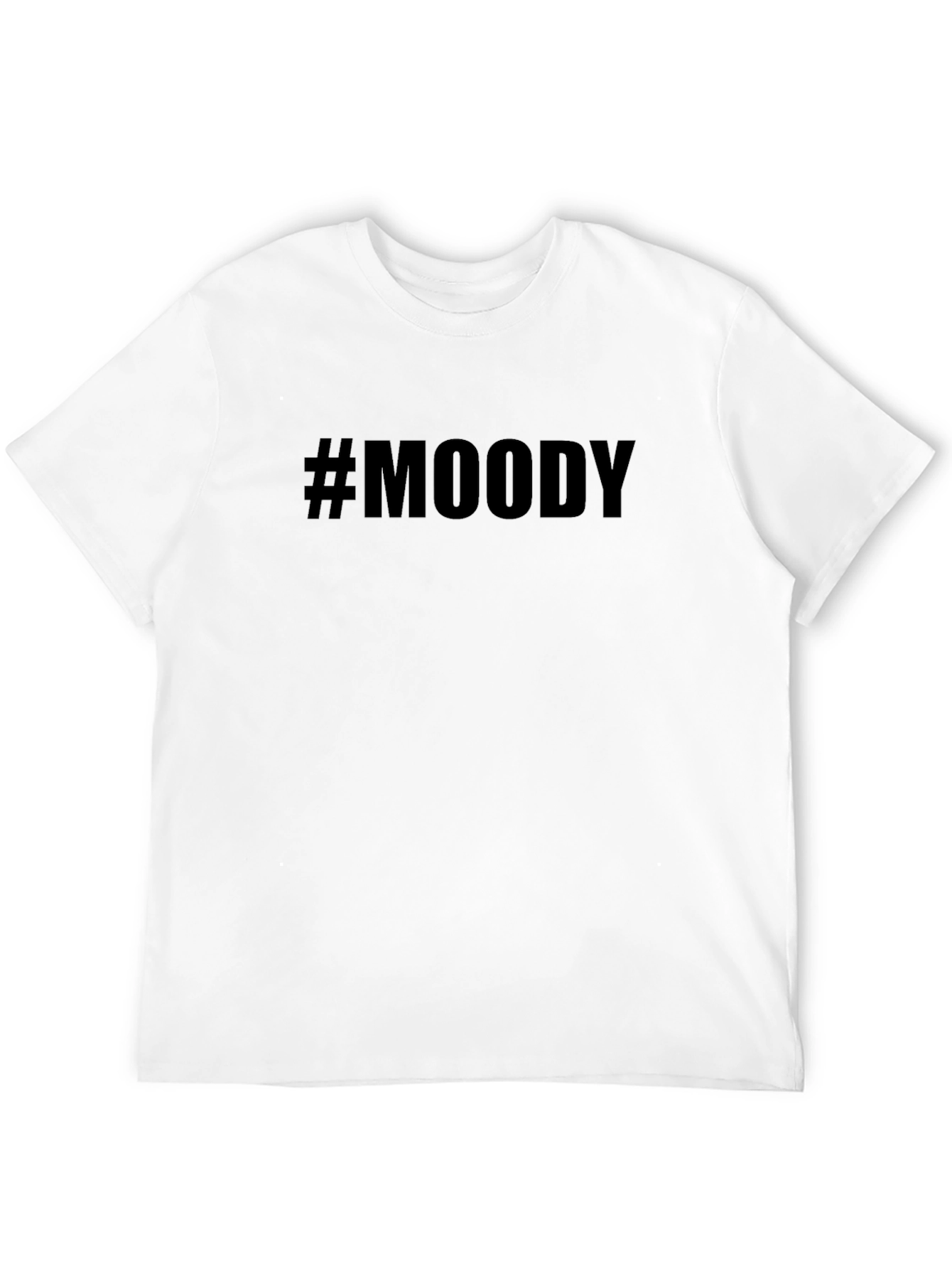 #Moody Black Graphic Tee - Casual Style