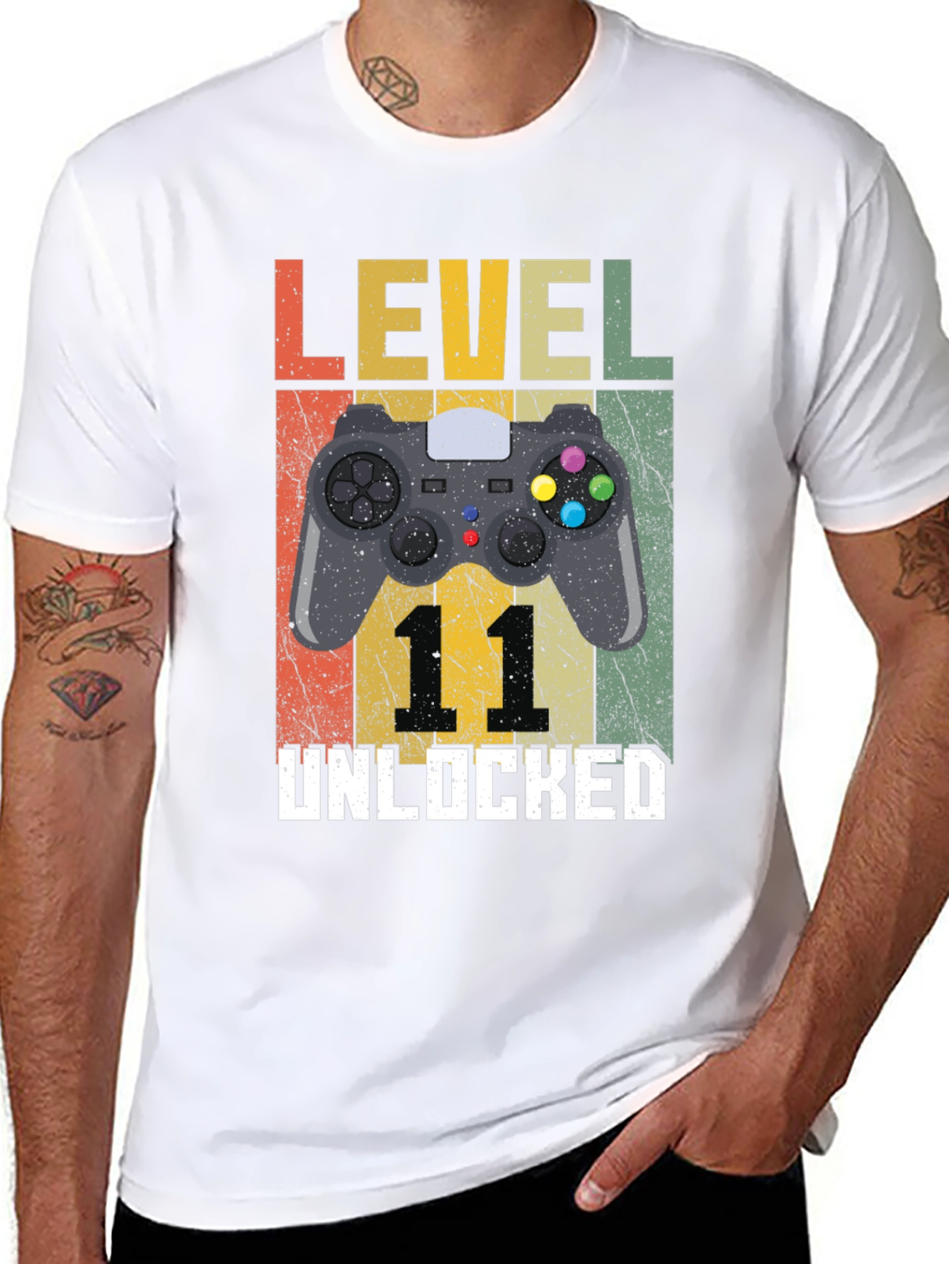 Level 11 Unlocked T-Shirt - Gamer Birthday Tee