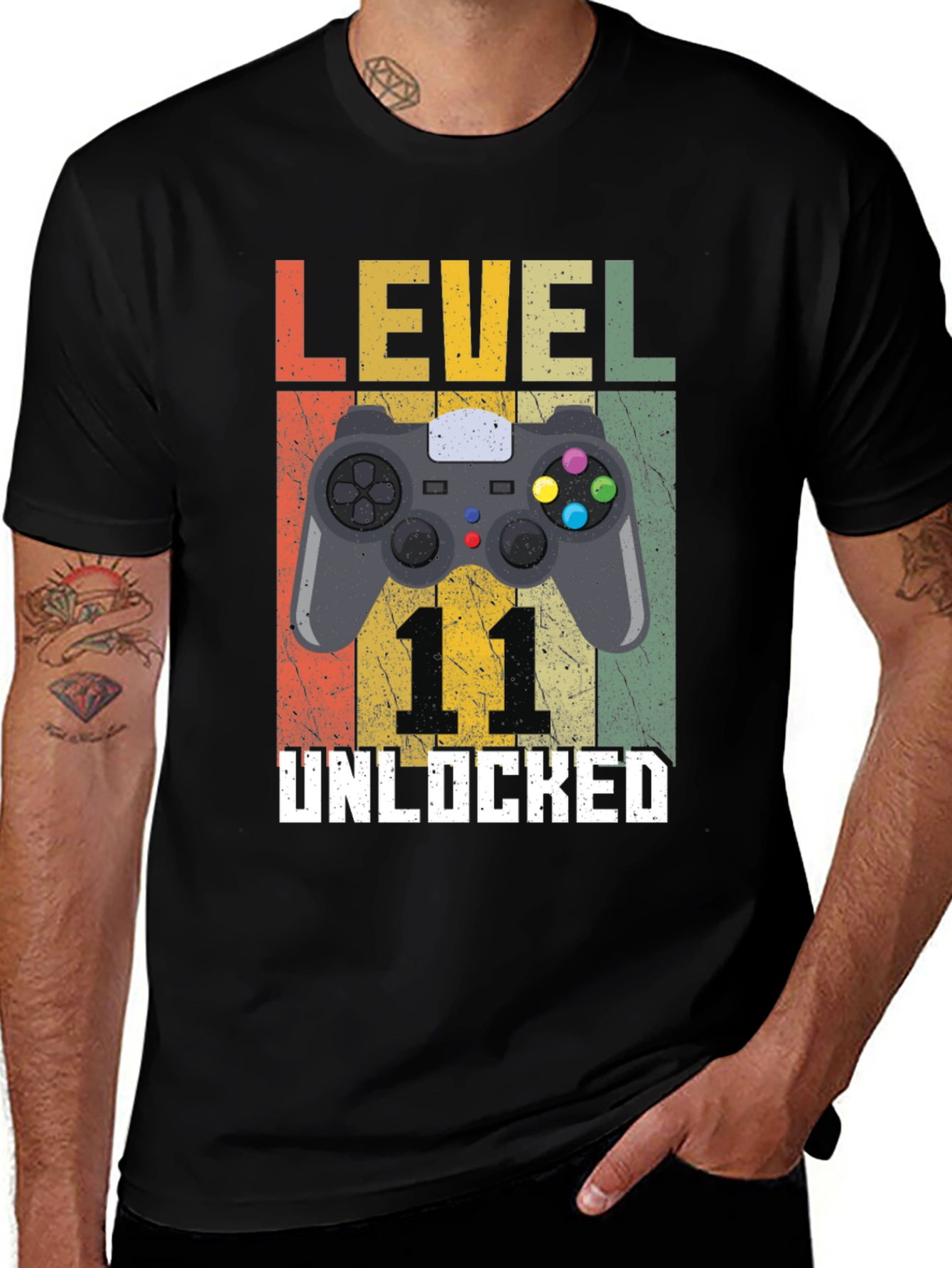 Level 11 Unlocked T-Shirt - Gamer Birthday Tee