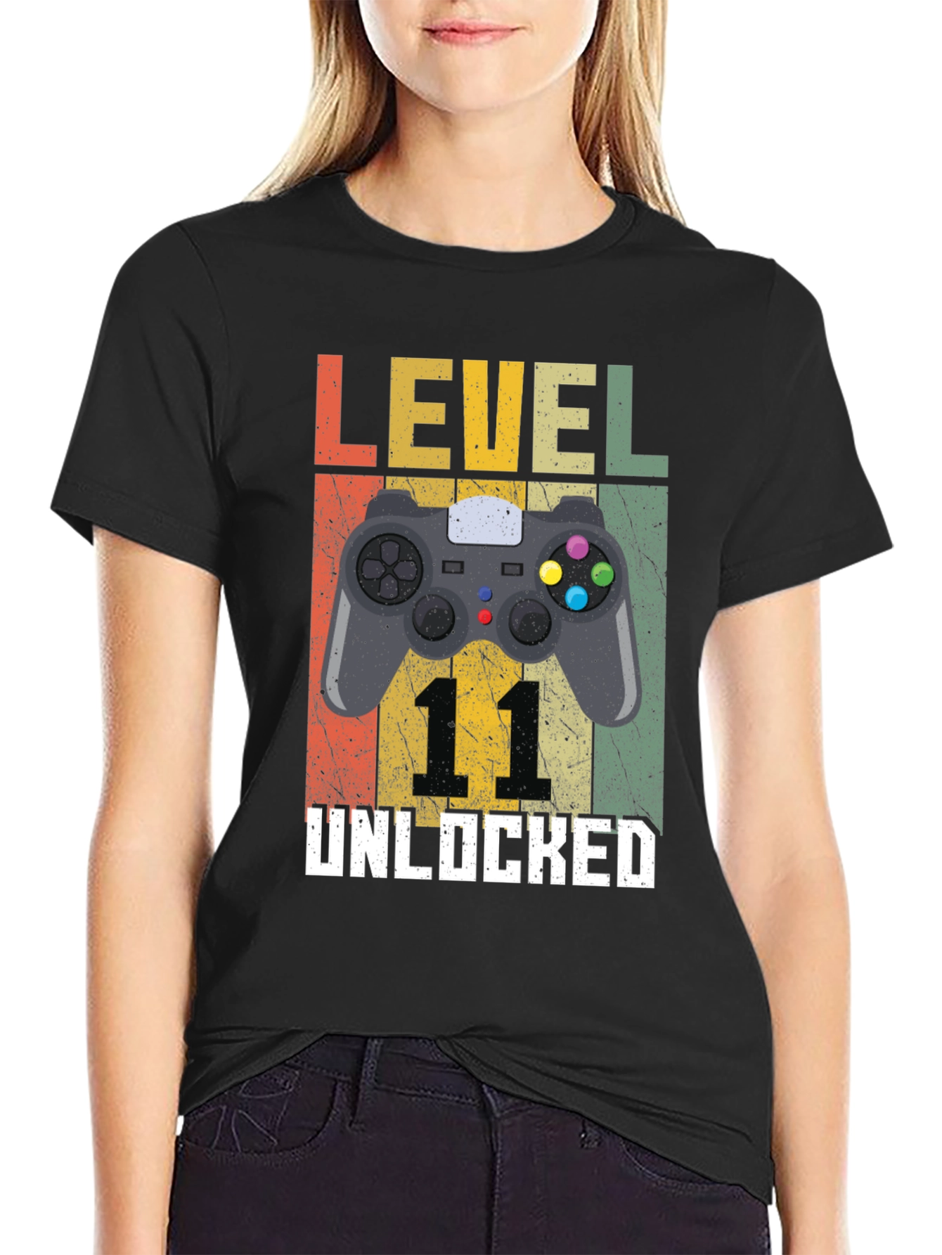 Level 11 Unlocked T-Shirt - Gamer Birthday Tee