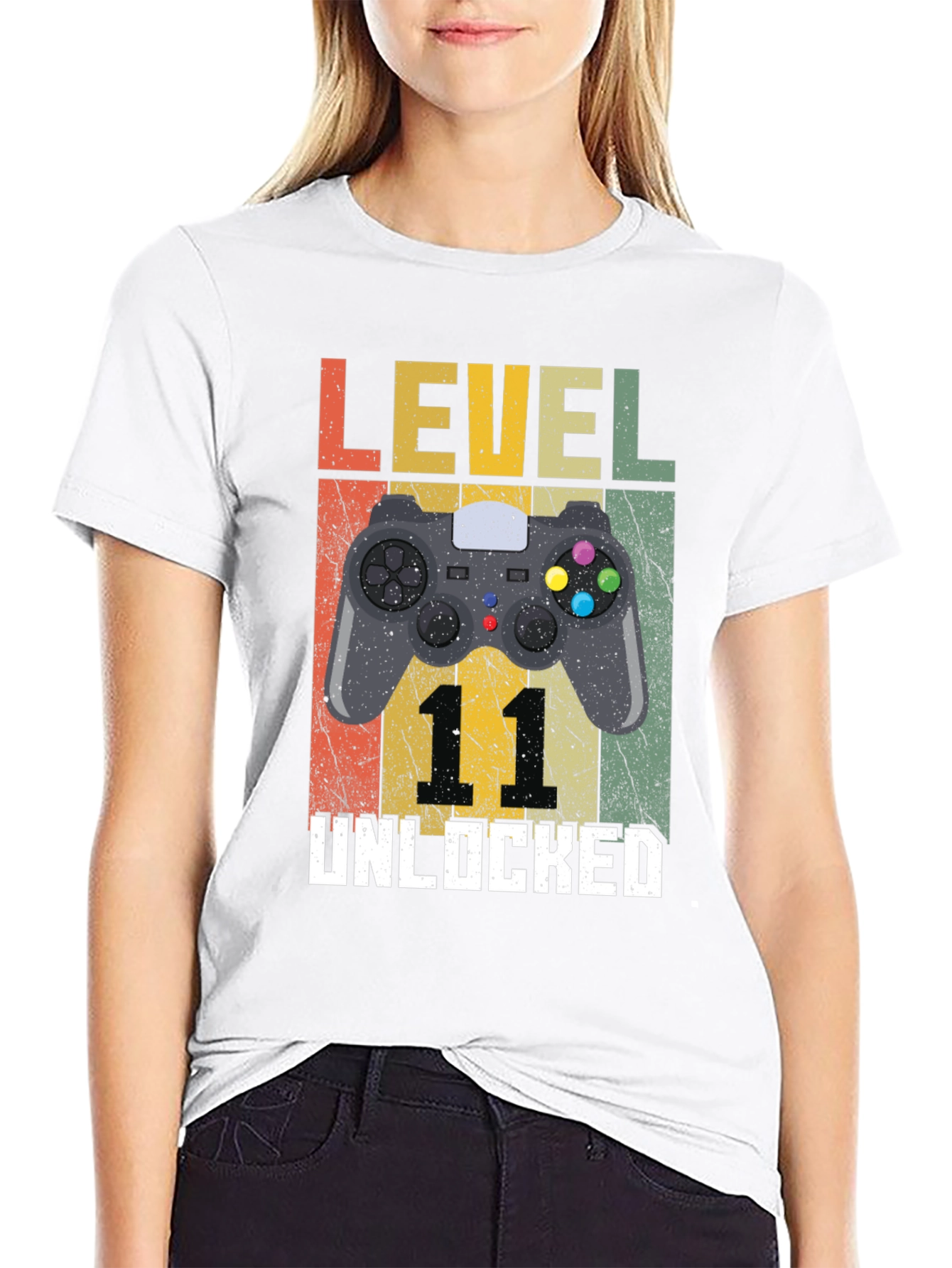 Level 11 Unlocked T-Shirt - Gamer Birthday Tee