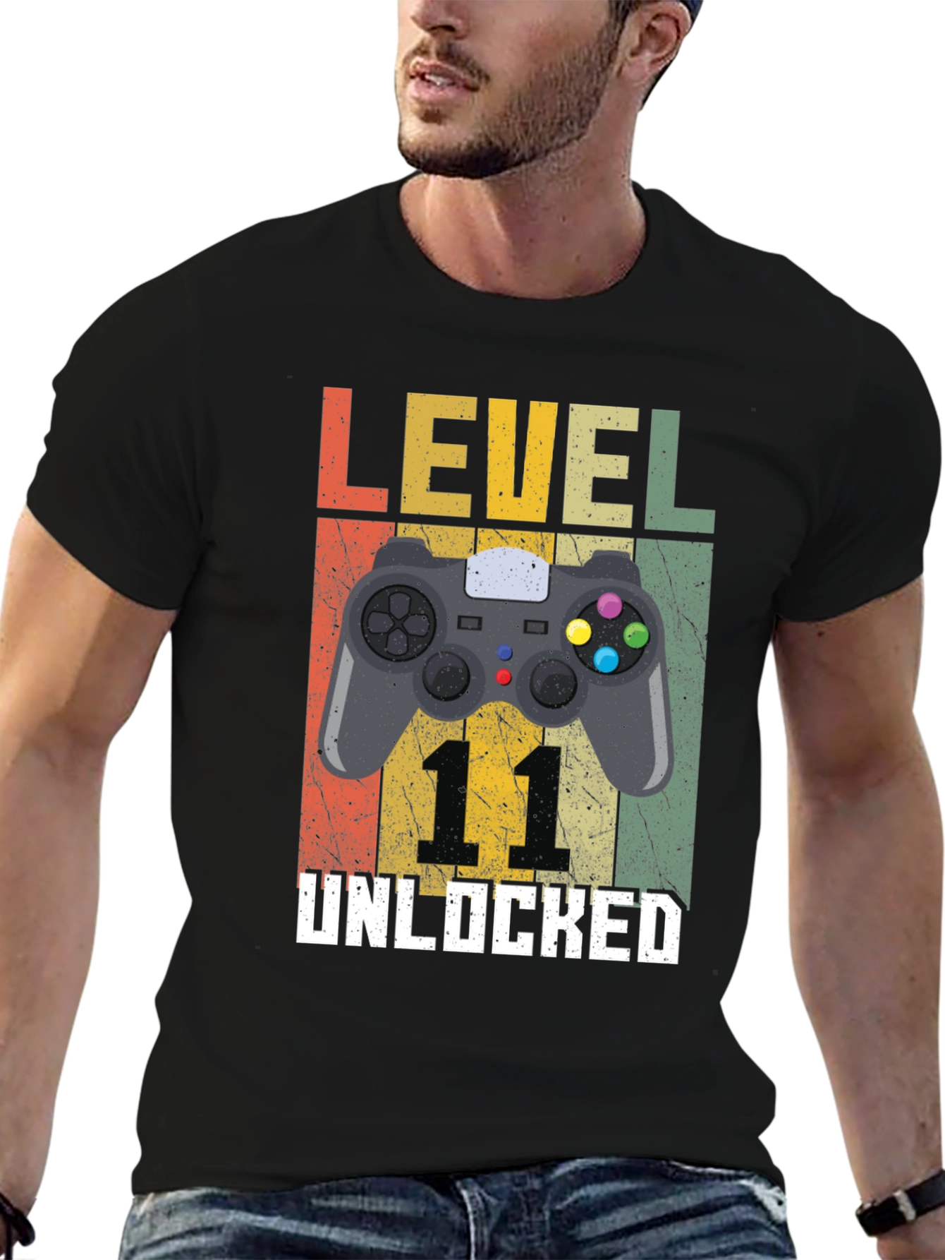 Level 11 Unlocked T-Shirt - Gamer Birthday Tee