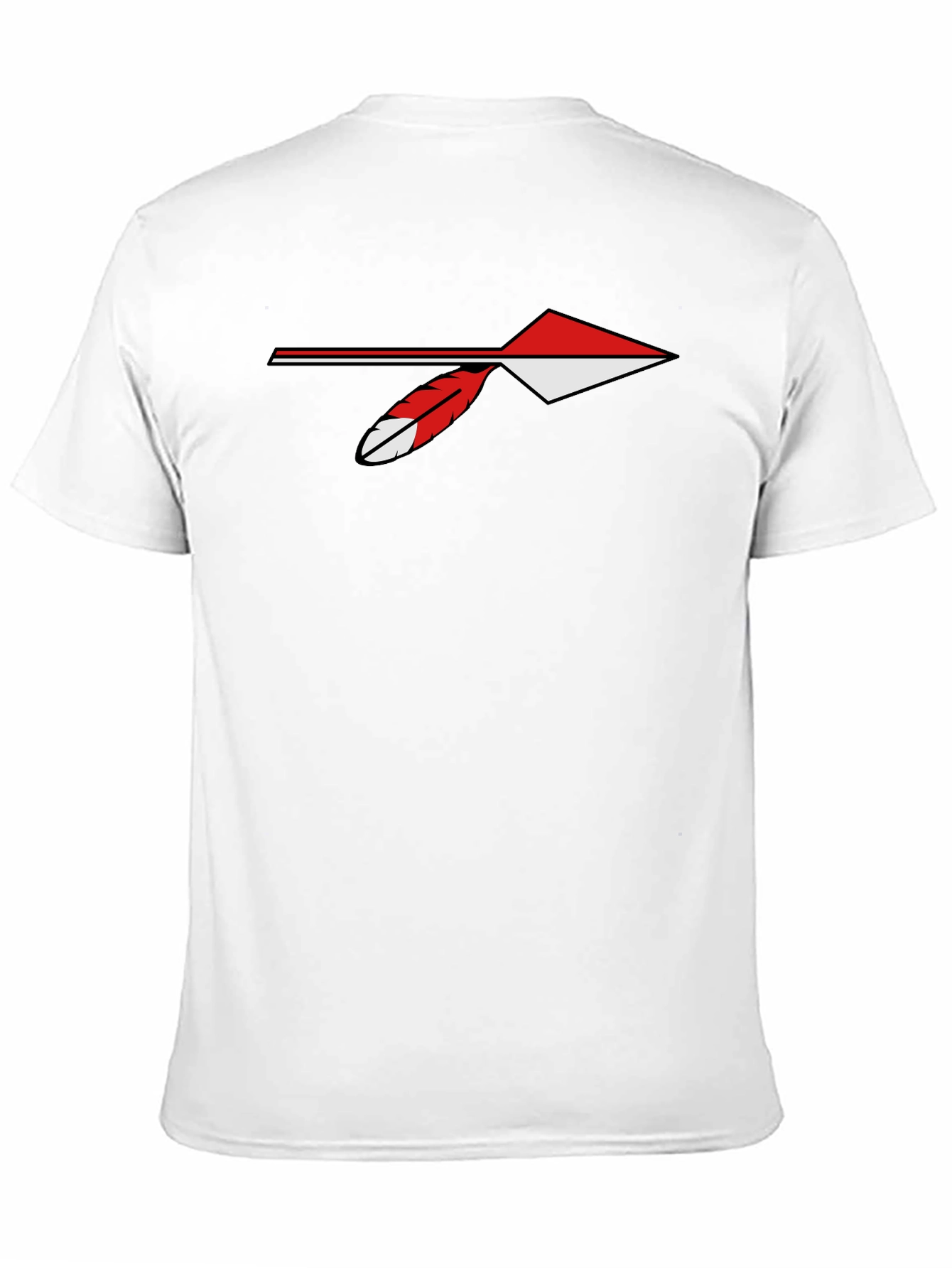 Arrowhead Feather Graphic Tee - Casual Black T-Shirt