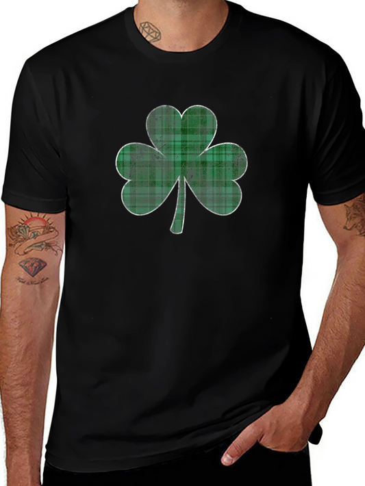 Shamrock Plaid Graphic Tee - St. Patricks Day