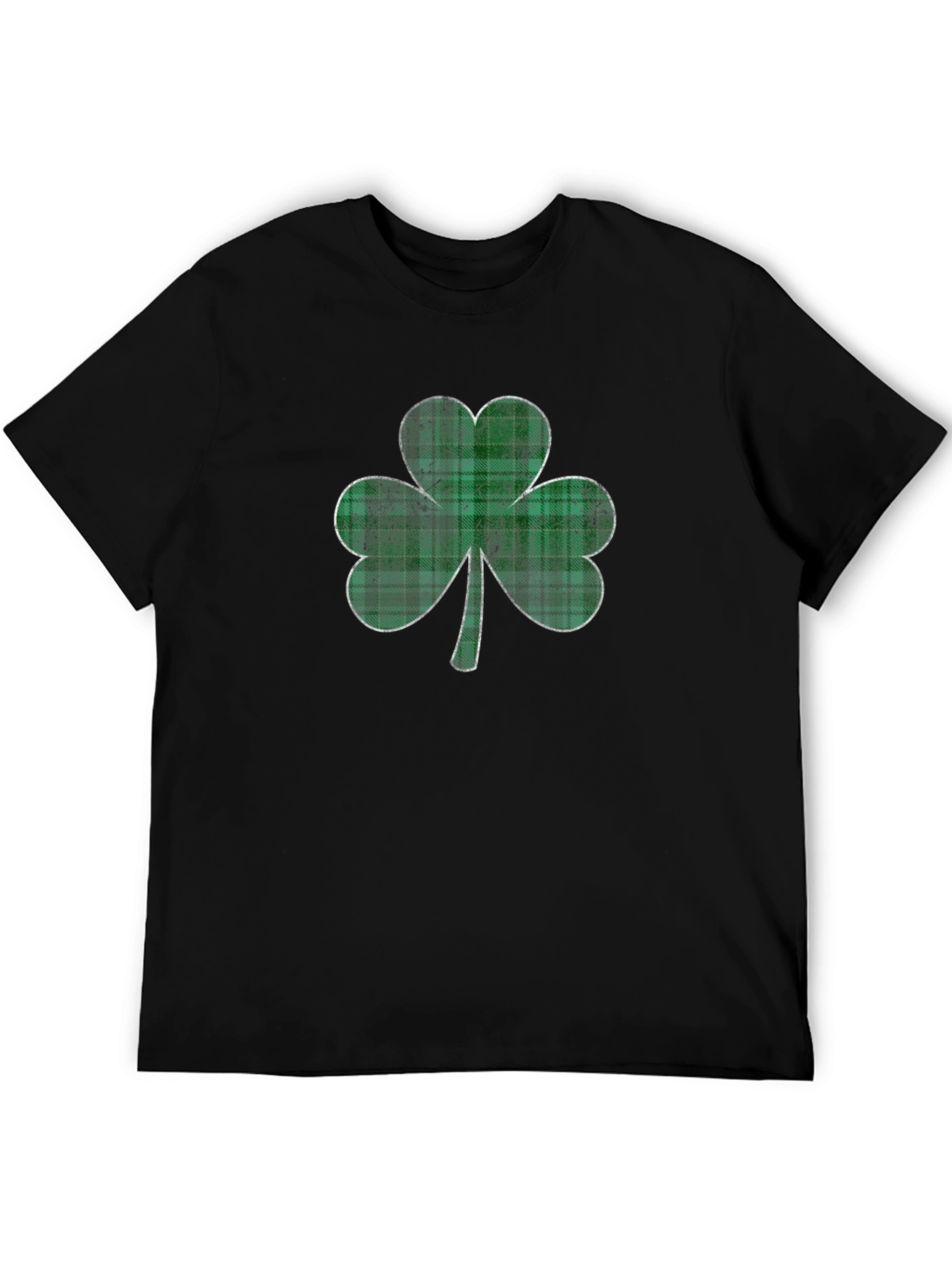 Shamrock Plaid Graphic Tee - St. Patricks Day