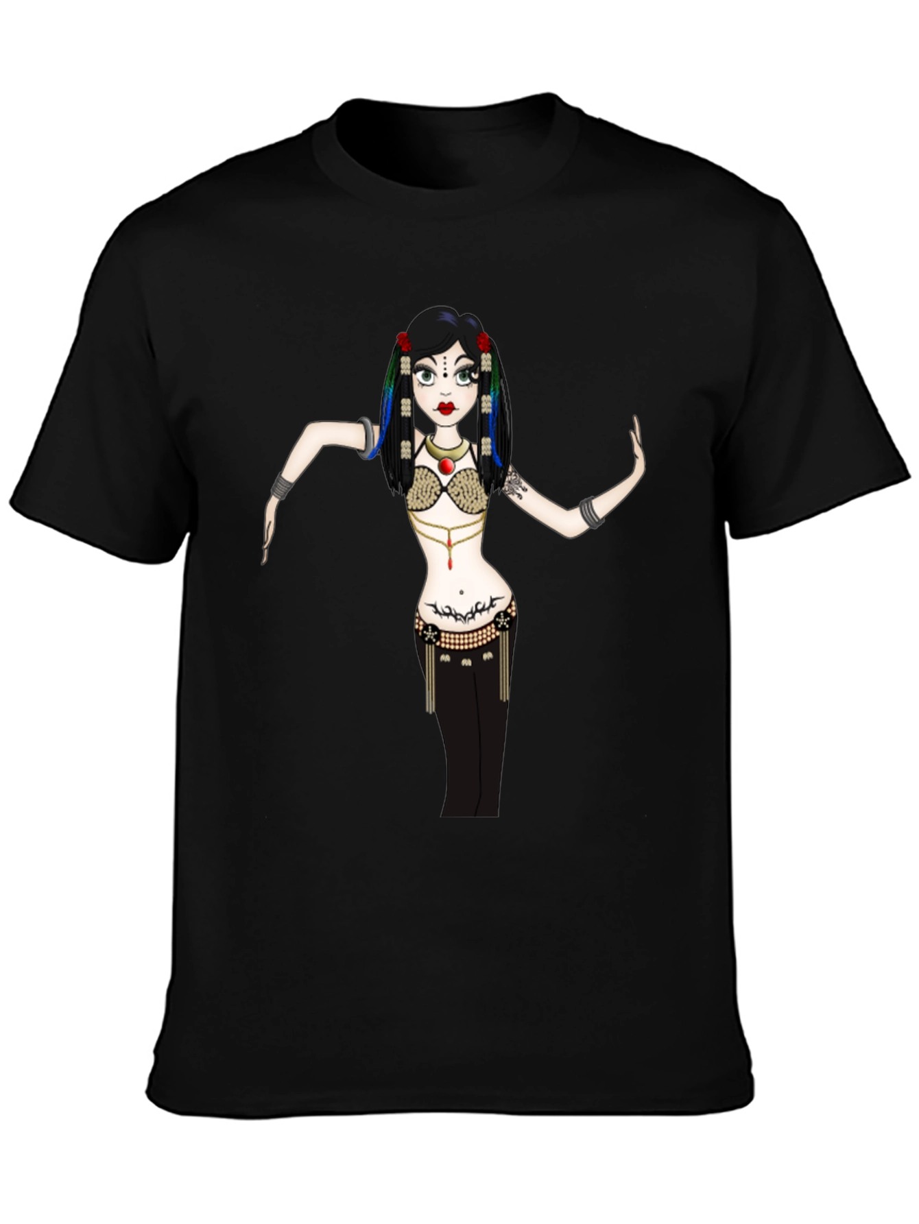 Belly Dancer Graphic Tee - Unique Design!