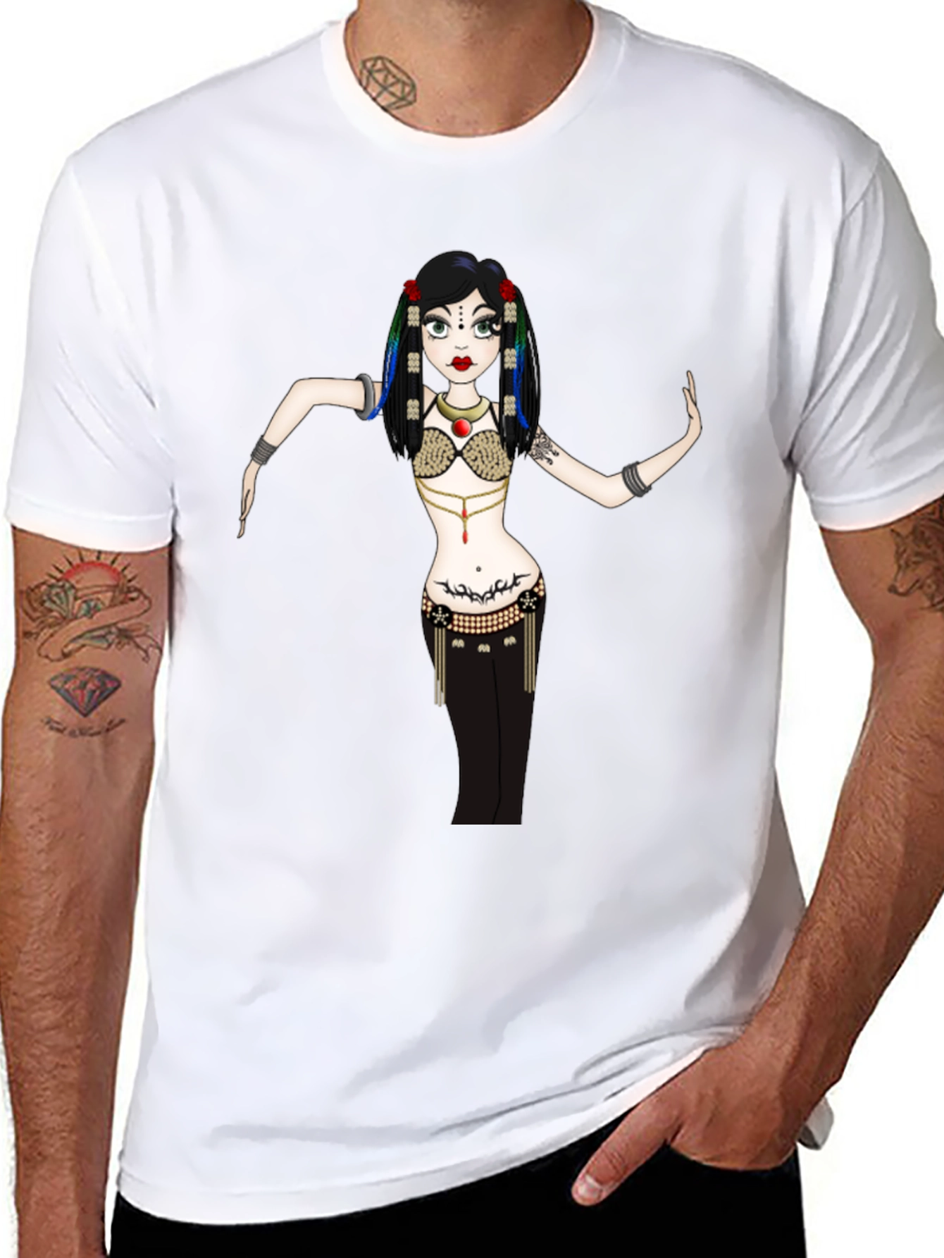 Belly Dancer Graphic Tee - Unique Design!