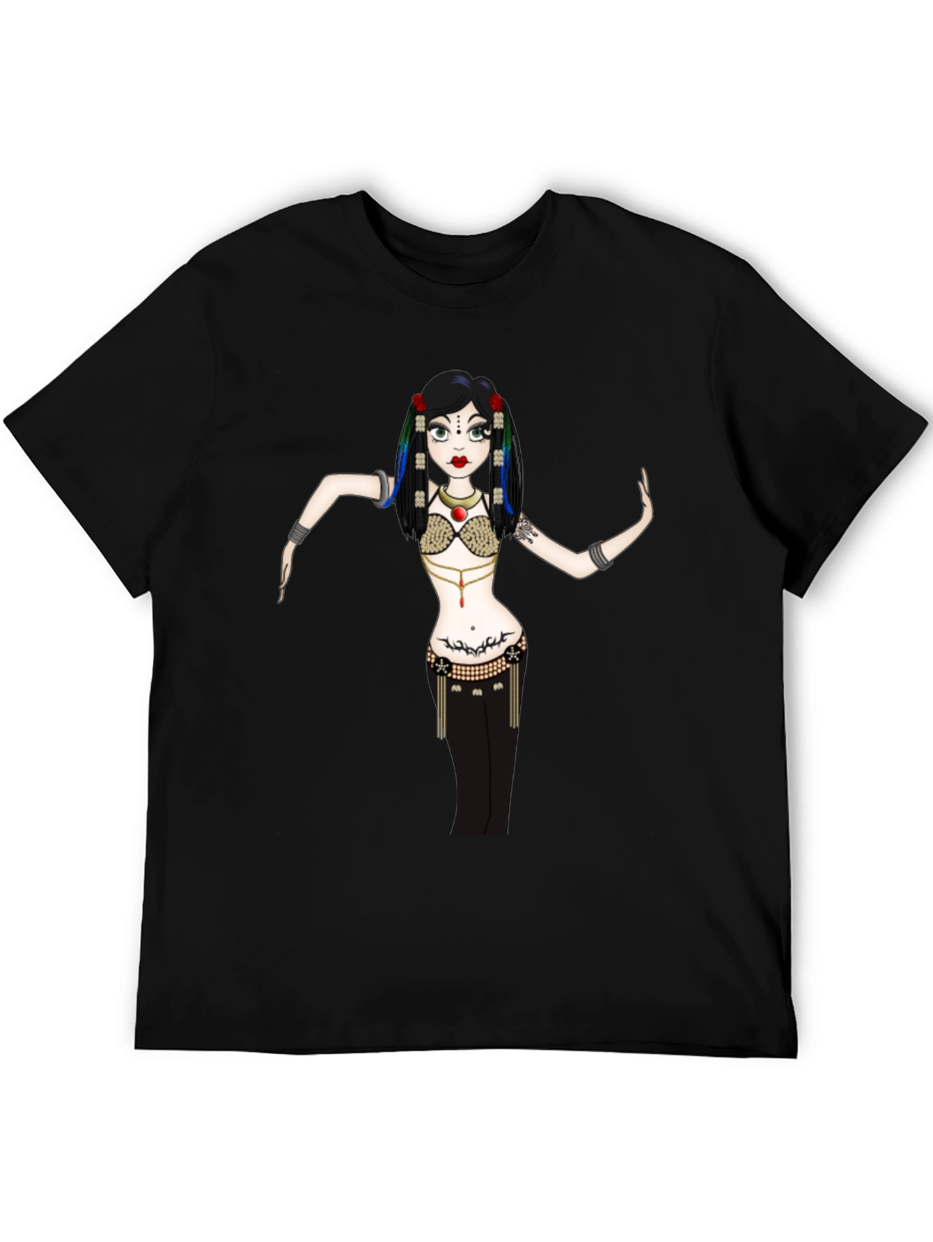 Belly Dancer Graphic Tee - Unique Design!