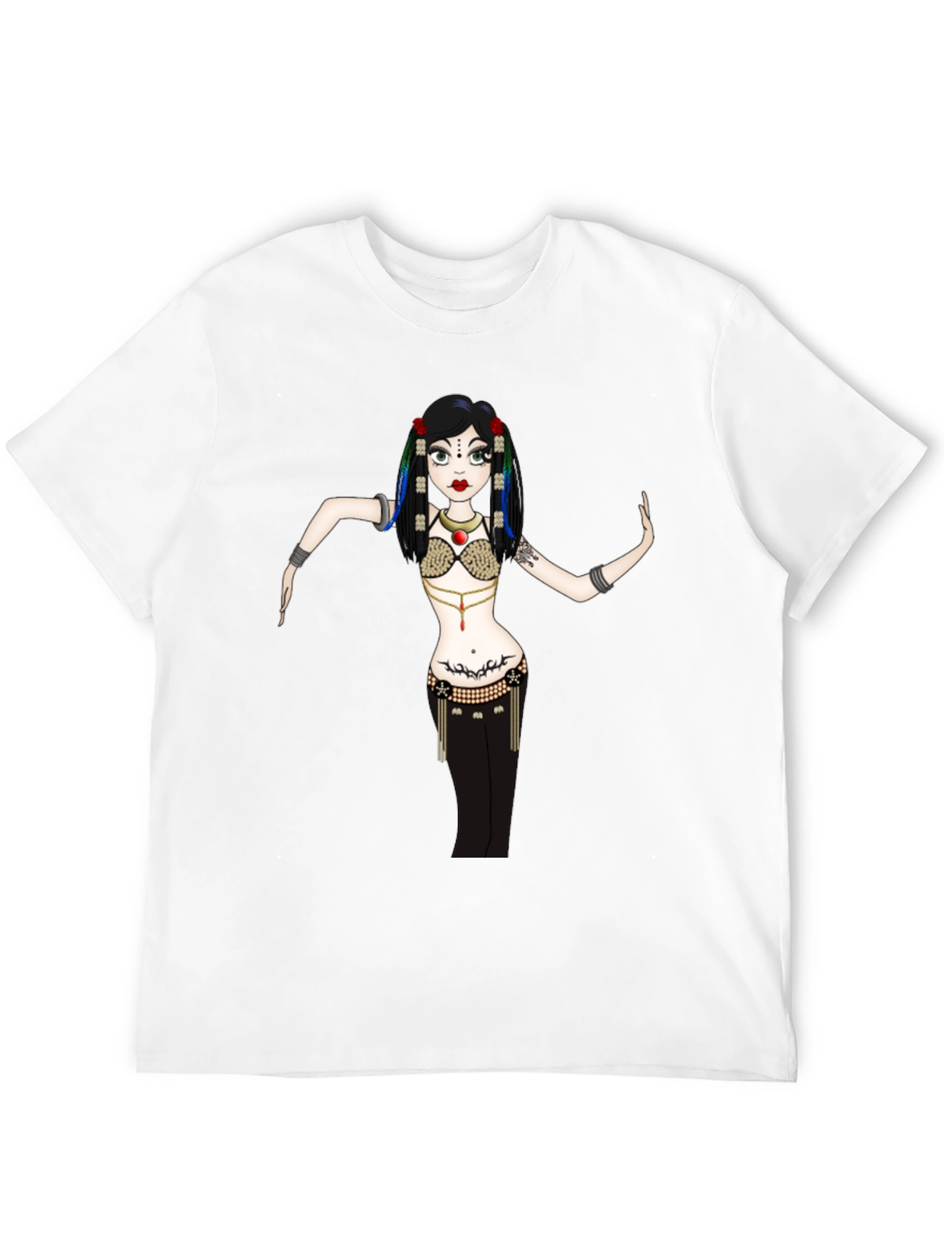 Belly Dancer Graphic Tee - Unique Design!