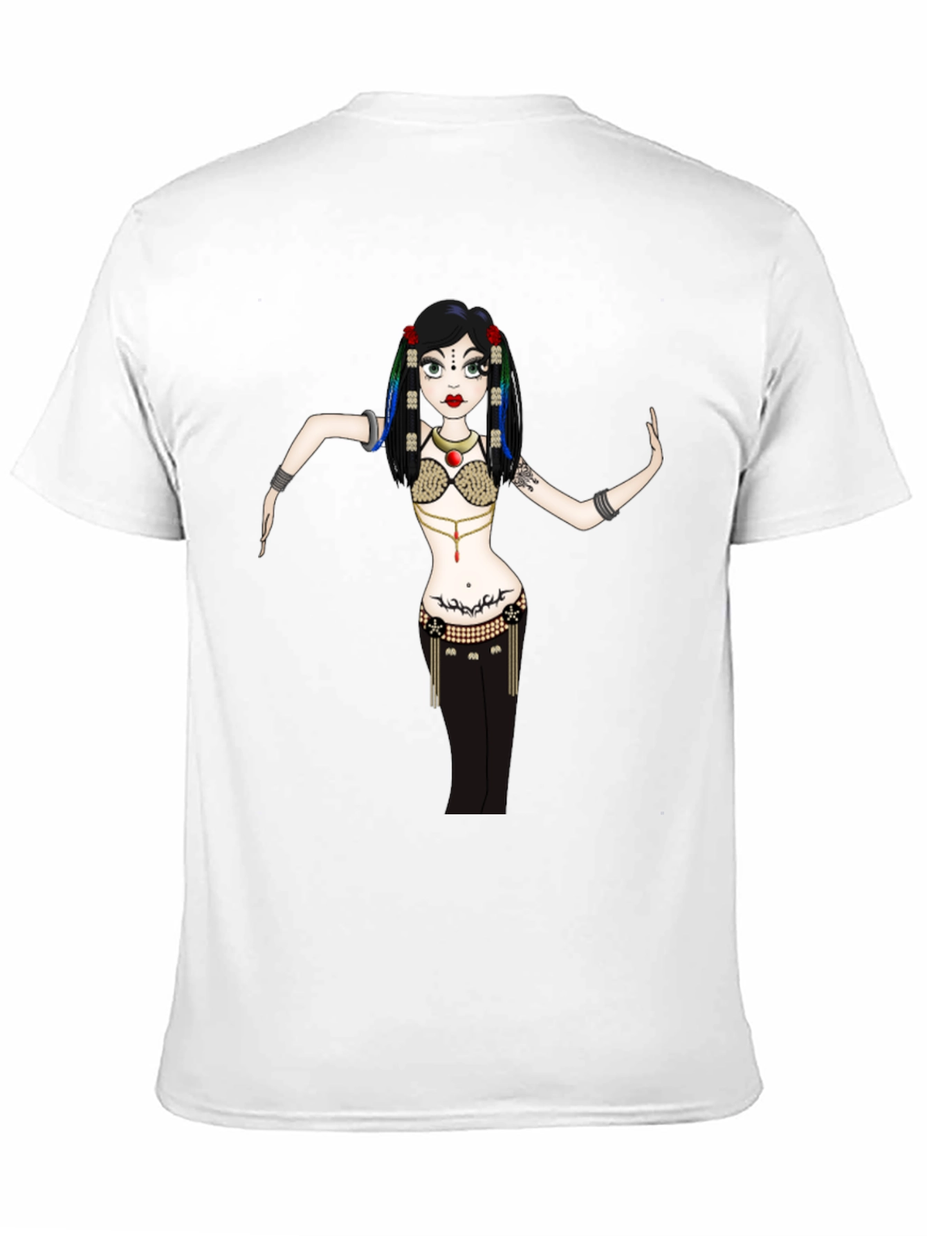 Belly Dancer Graphic Tee - Unique Design!