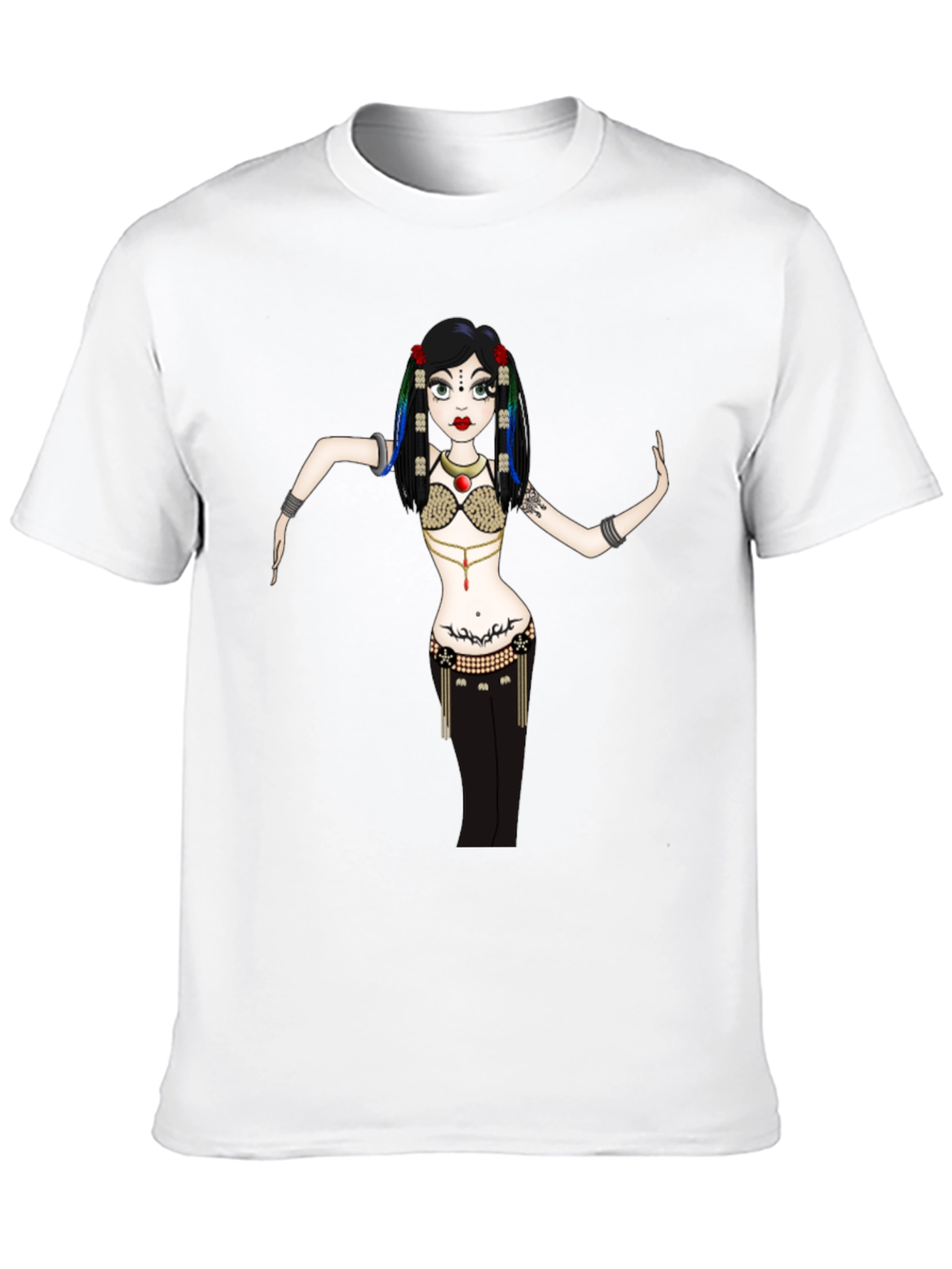 Belly Dancer Graphic Tee - Unique Design!