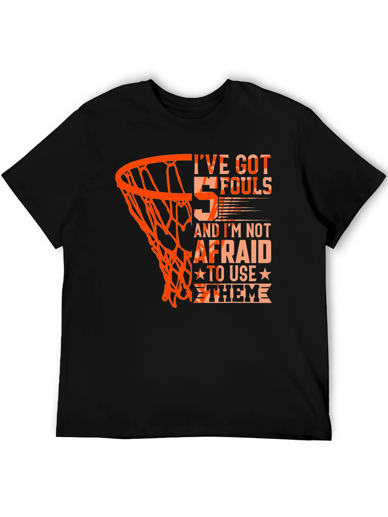 Basketball 5 Fouls Graphic T-Shirt