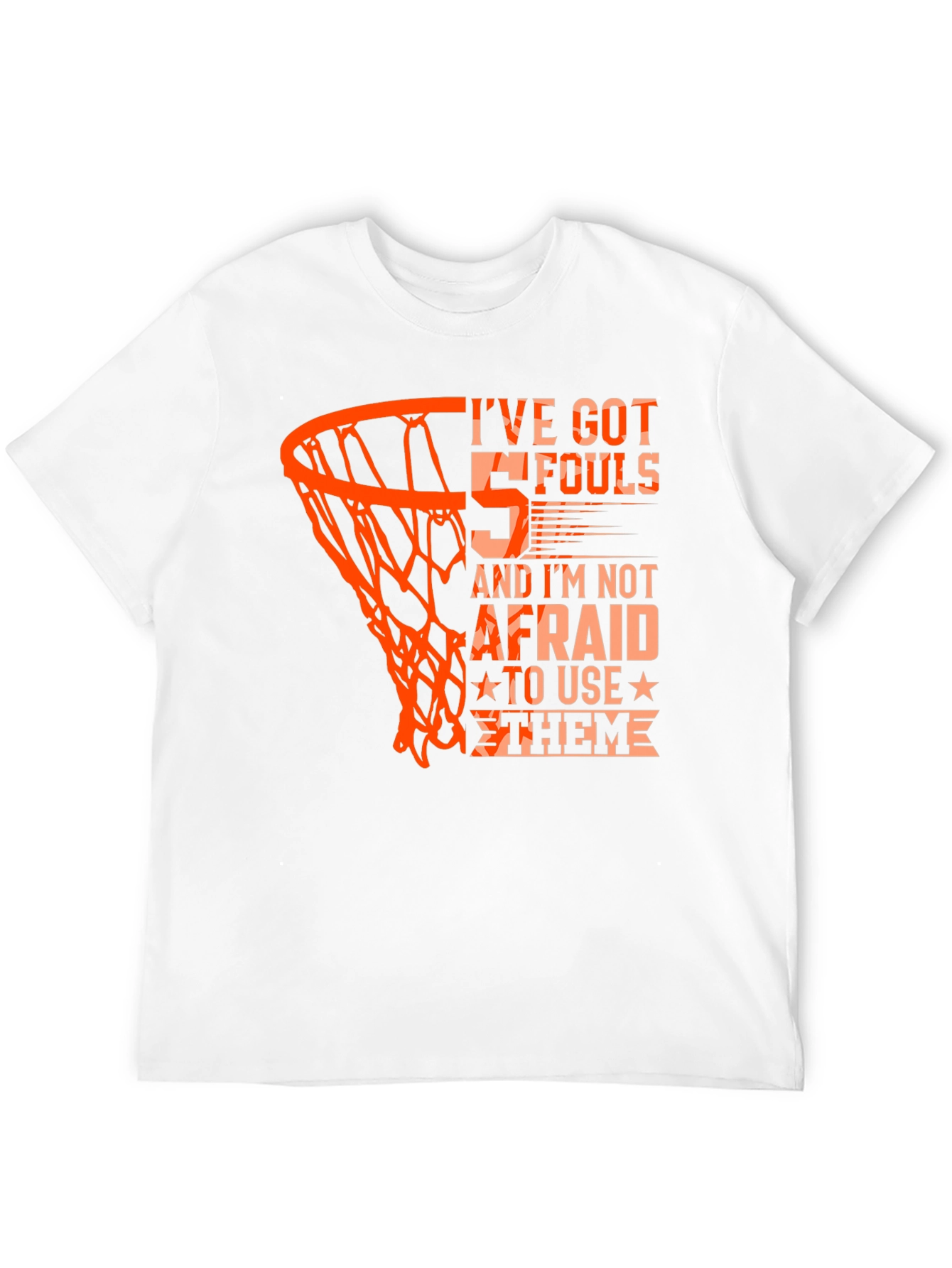 Basketball 5 Fouls Graphic T-Shirt