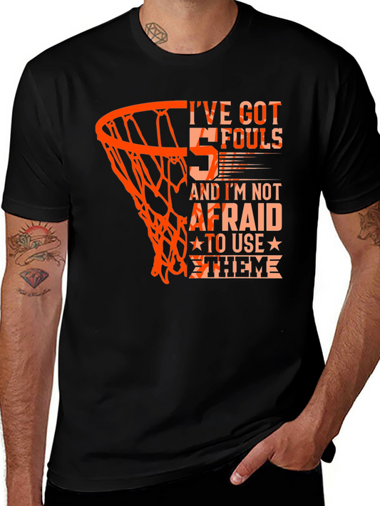 Basketball 5 Fouls Graphic T-Shirt