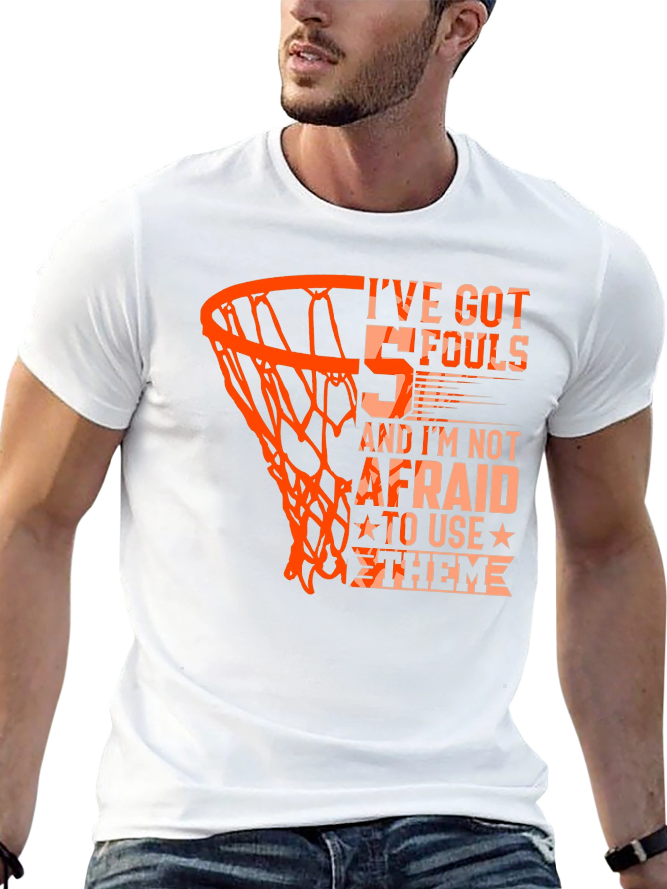 Basketball 5 Fouls Graphic T-Shirt