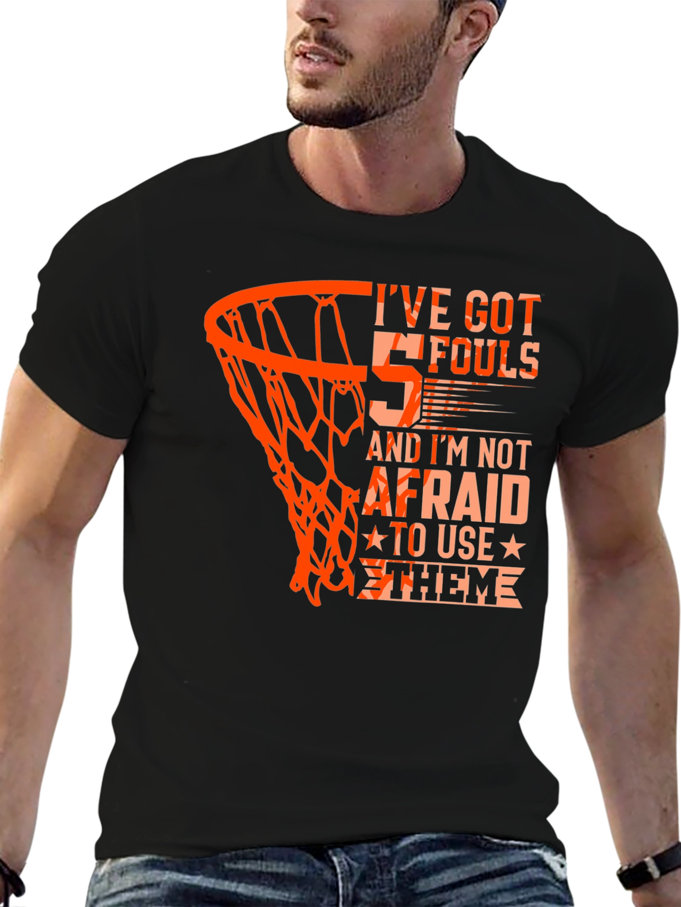 Basketball 5 Fouls Graphic T-Shirt