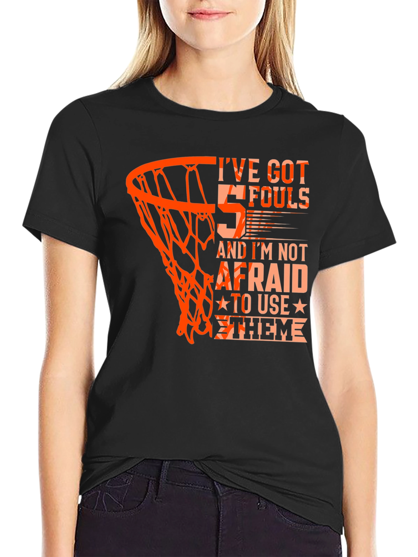 Basketball 5 Fouls Graphic T-Shirt