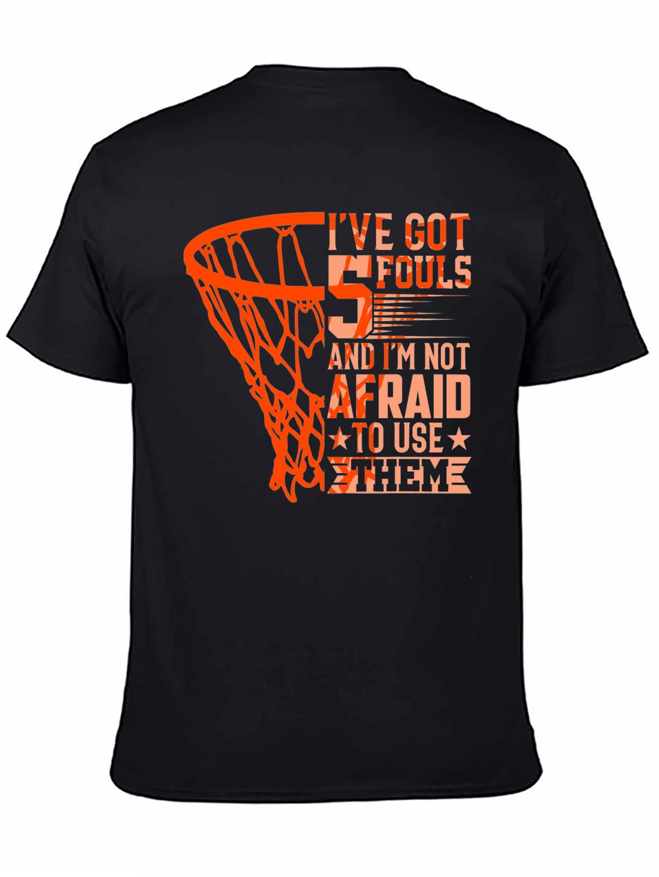 Basketball 5 Fouls Graphic T-Shirt