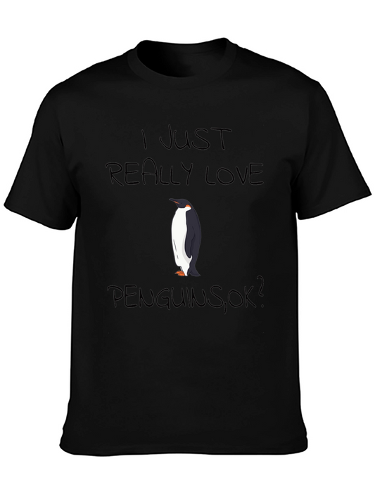 I Love Penguins Graphic T-Shirt
