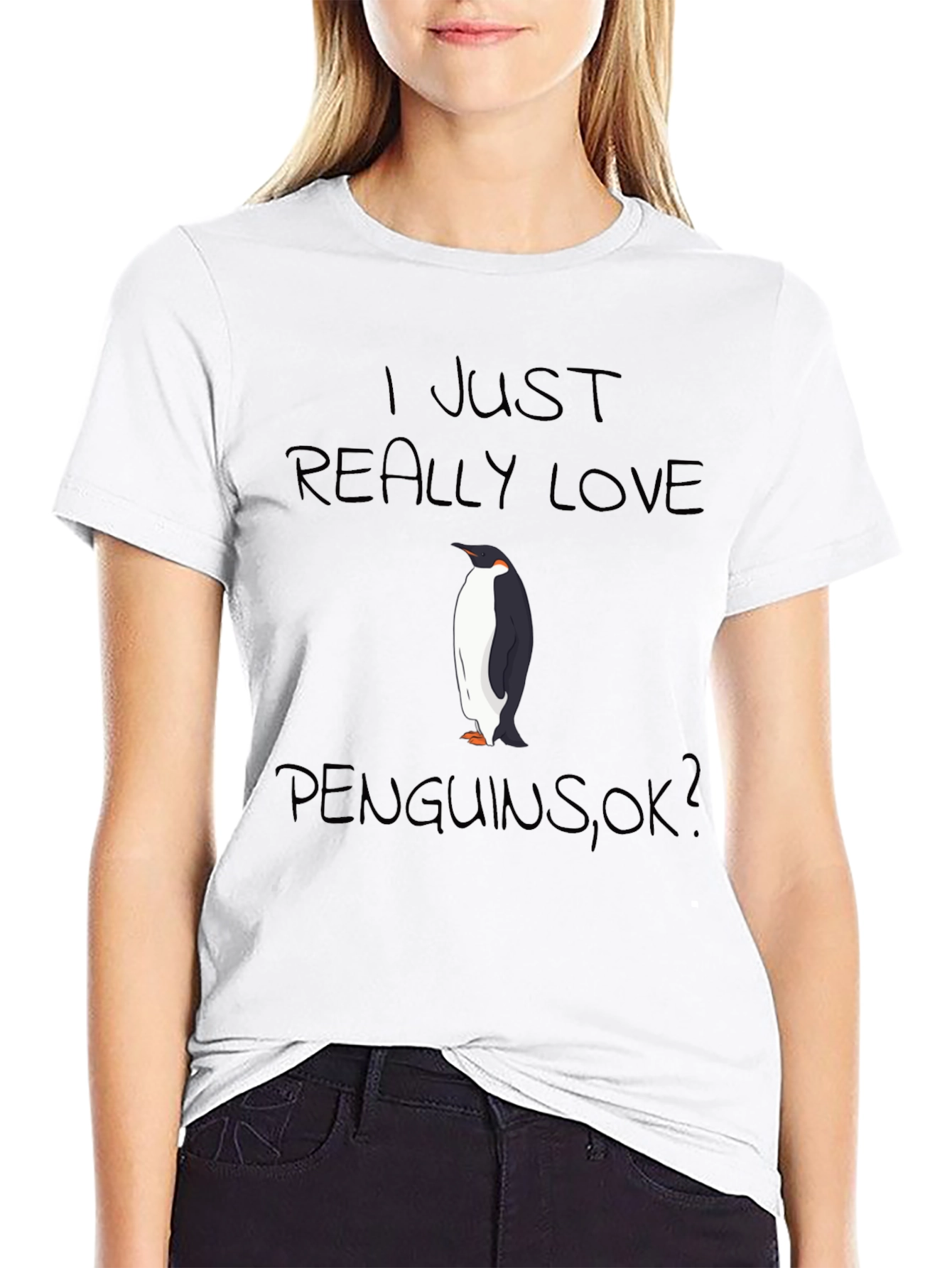 I Love Penguins Graphic T-Shirt