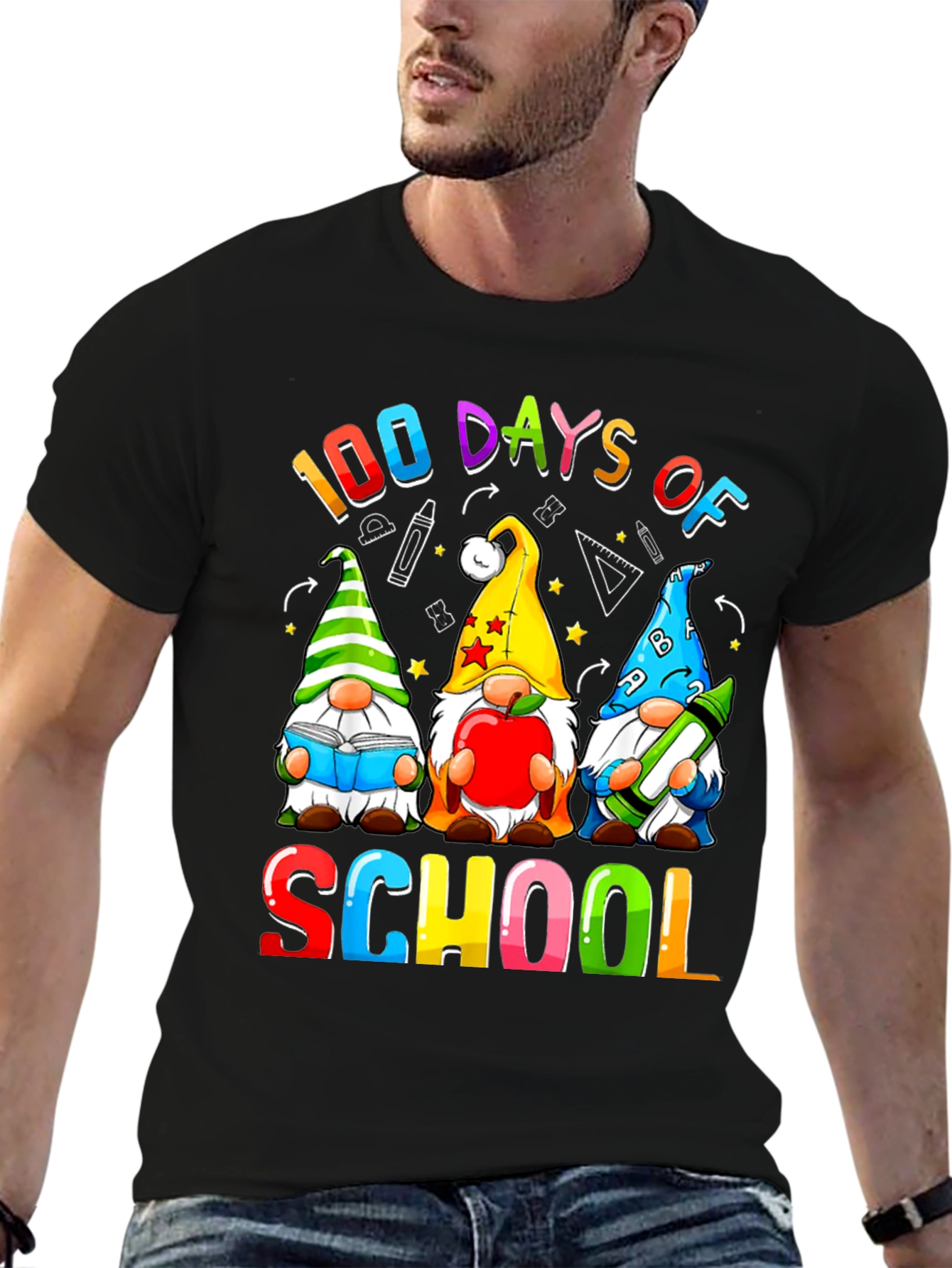 100 Days of School T-Shirt - Gnome Design