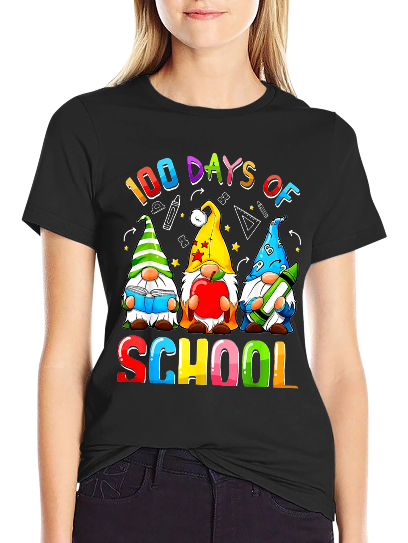 100 Days of School T-Shirt - Gnome Design