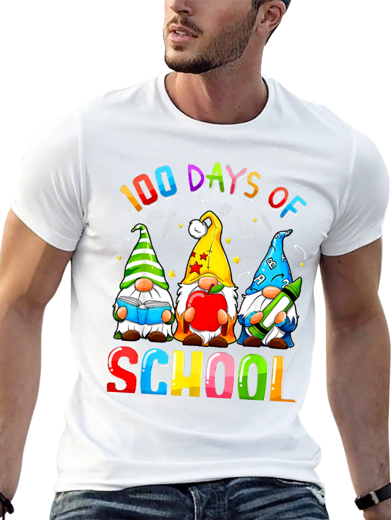 100 Days of School T-Shirt - Gnome Design