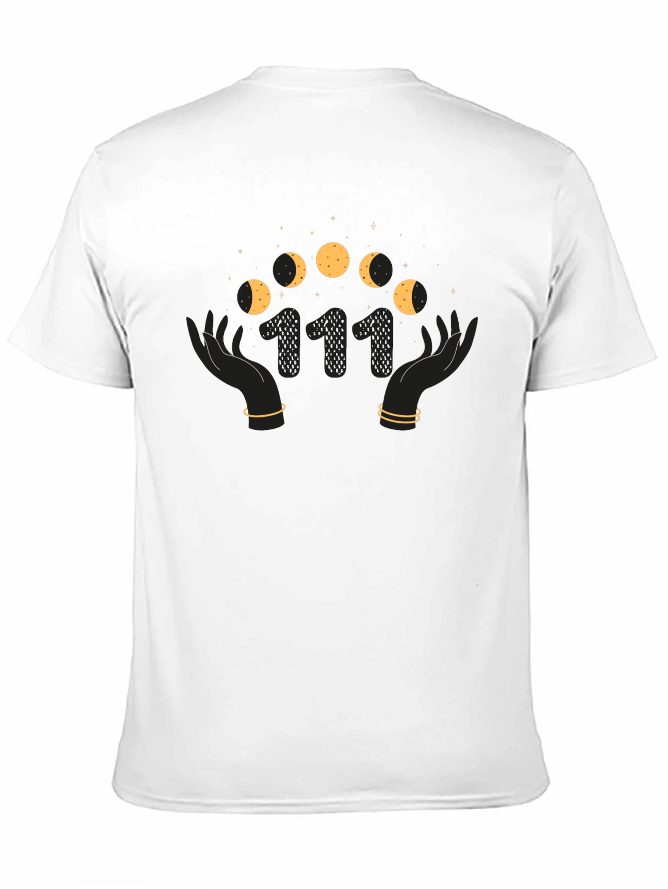 Mystic Moon Phase Graphic Tee - Angel Number 111