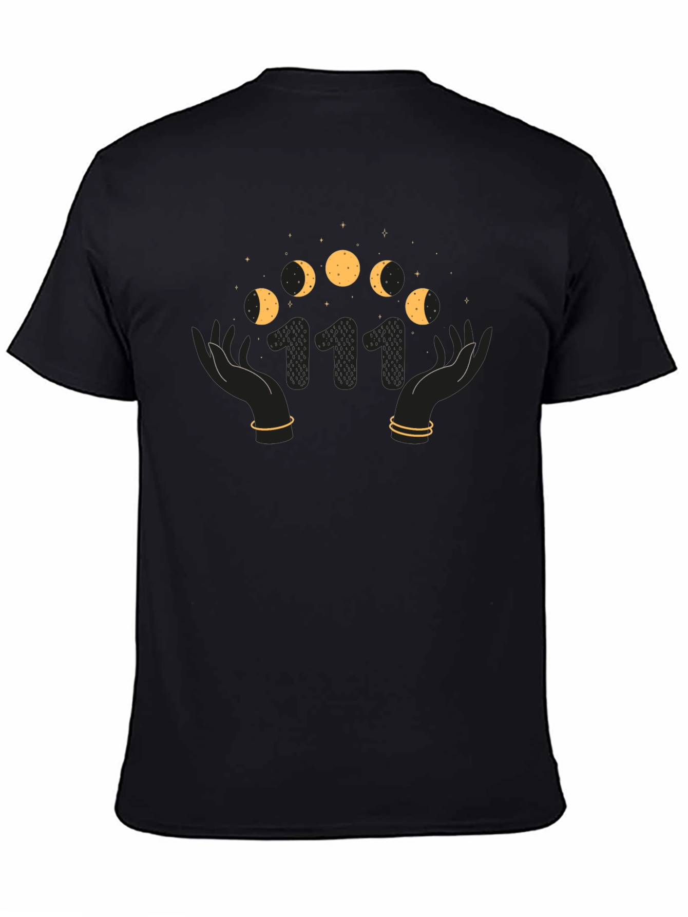 Mystic Moon Phase Graphic Tee - Angel Number 111