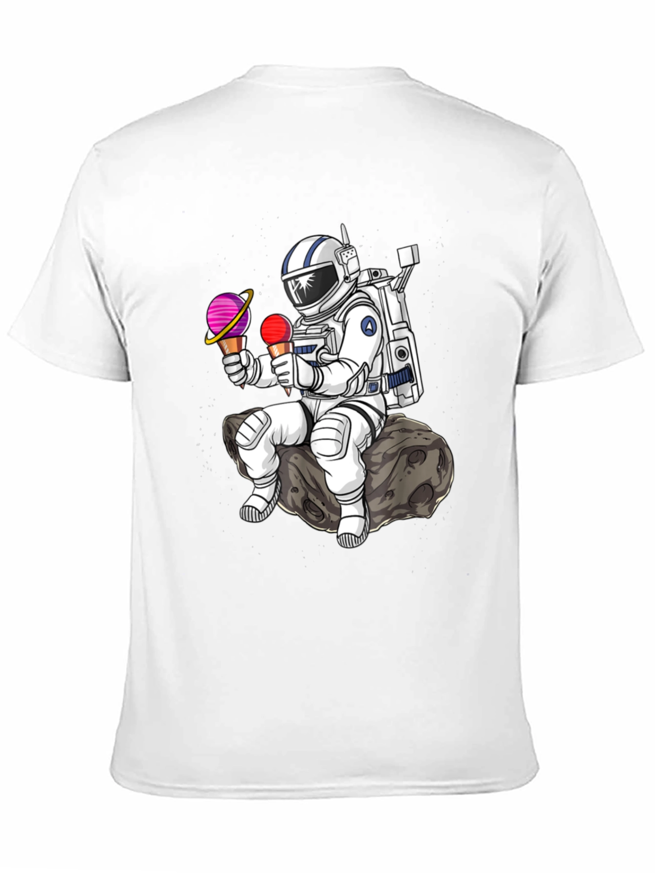 Astronaut Ice Cream T-Shirt - Space Lover Tee