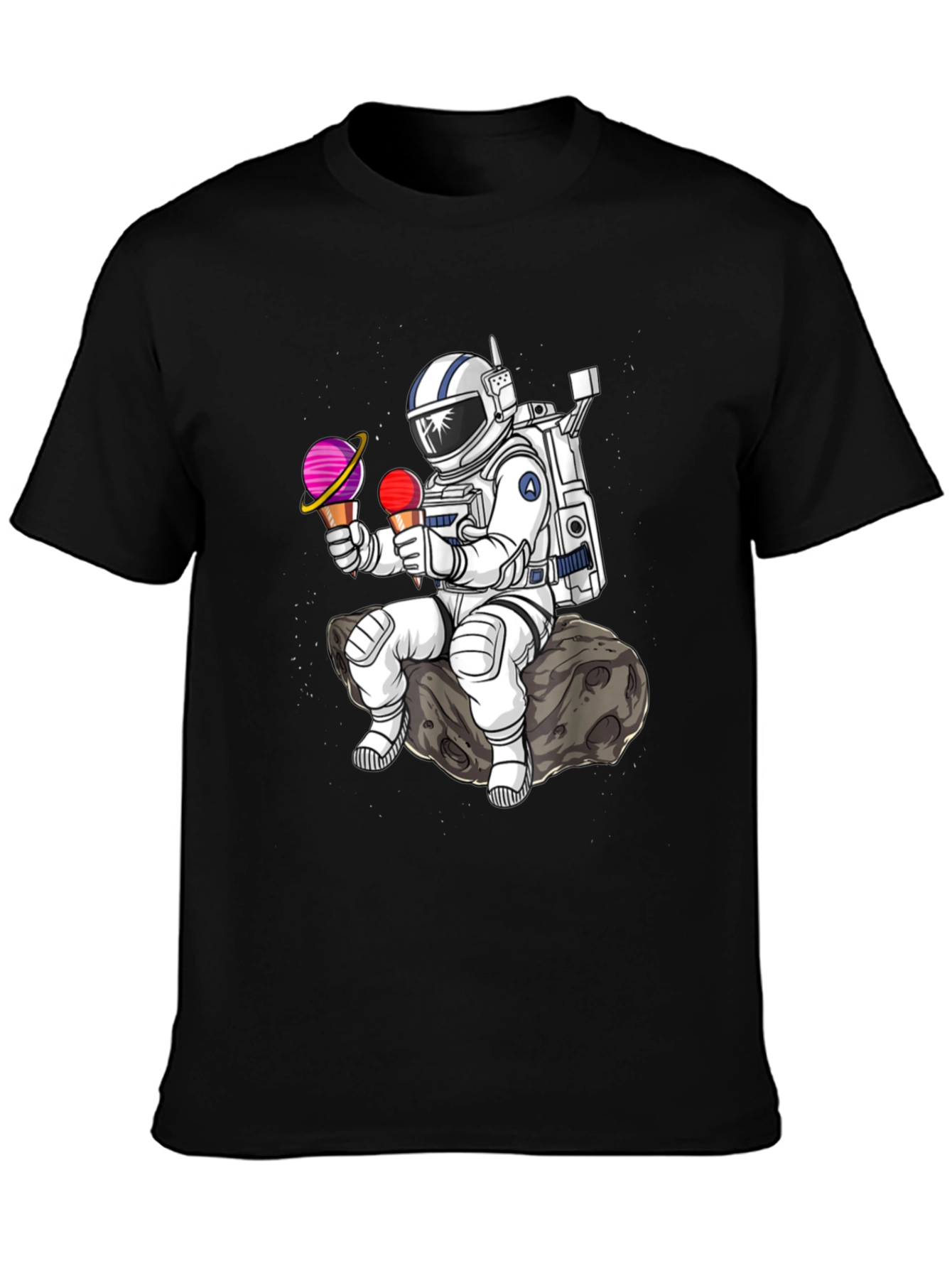Astronaut Ice Cream T-Shirt - Space Lover Tee