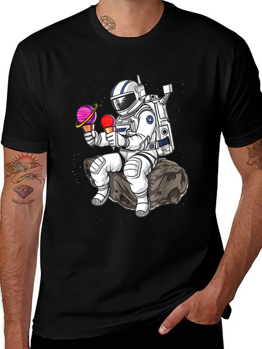 Astronaut Ice Cream T-Shirt - Space Lover Tee