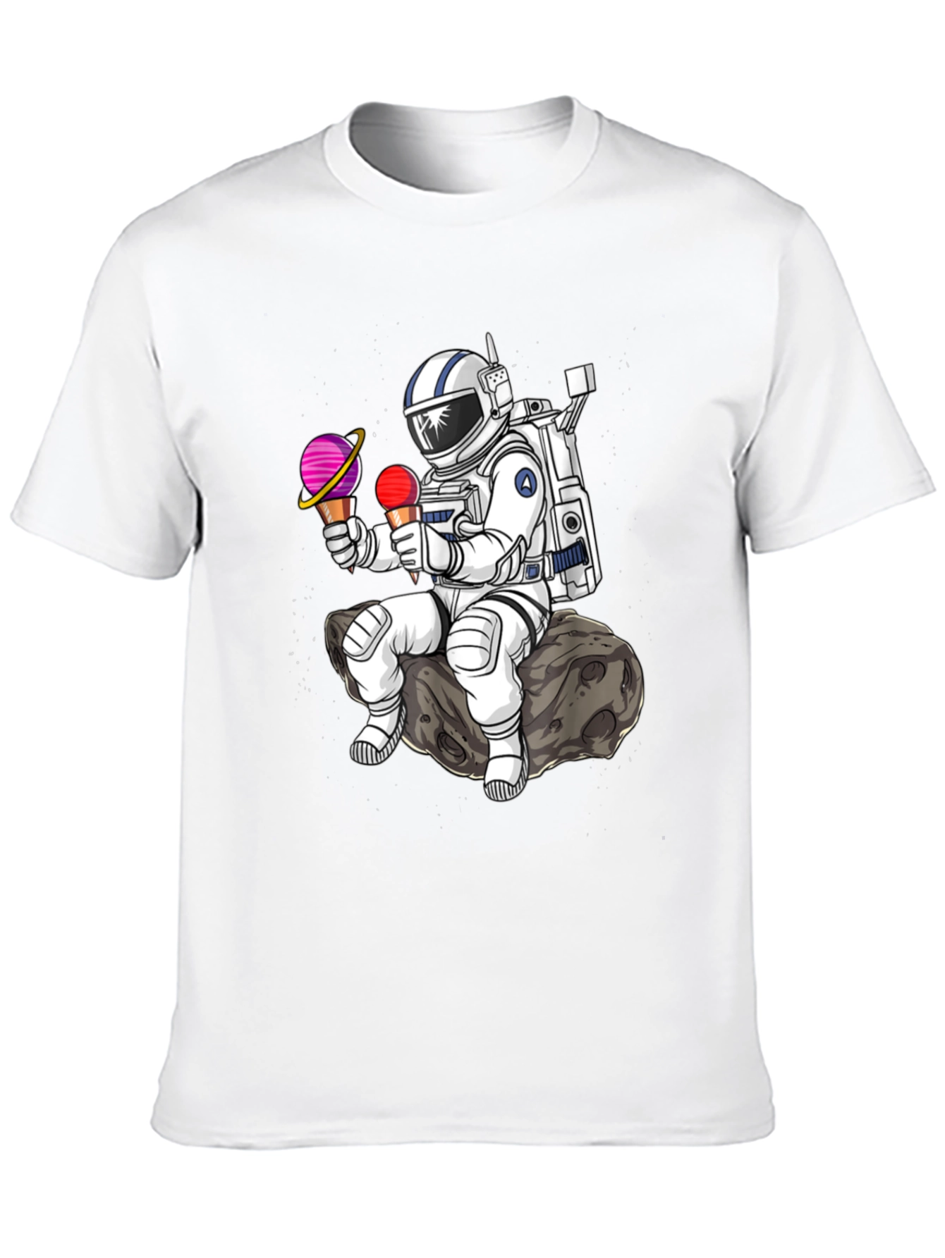 Astronaut Ice Cream T-Shirt - Space Lover Tee