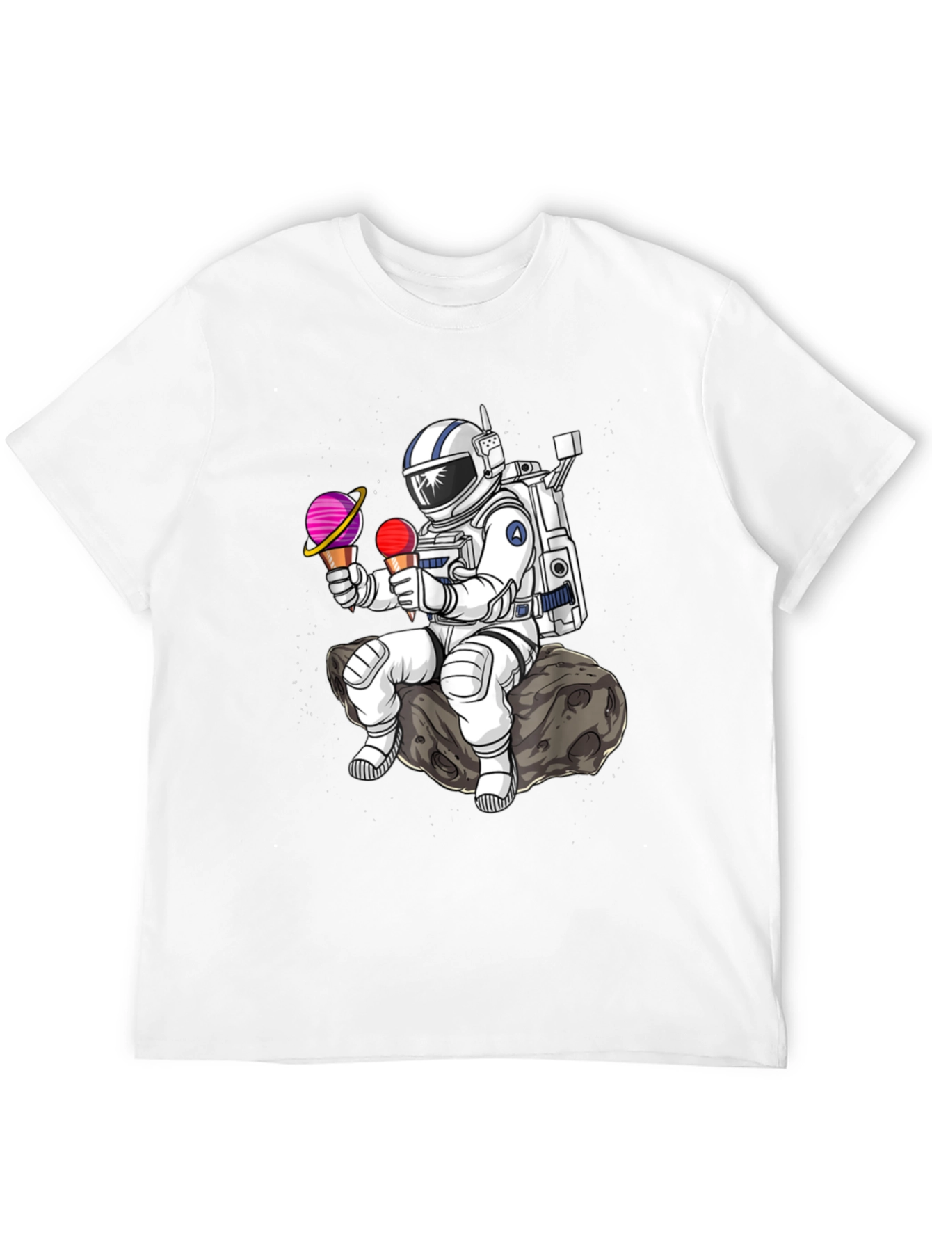 Astronaut Ice Cream T-Shirt - Space Lover Tee