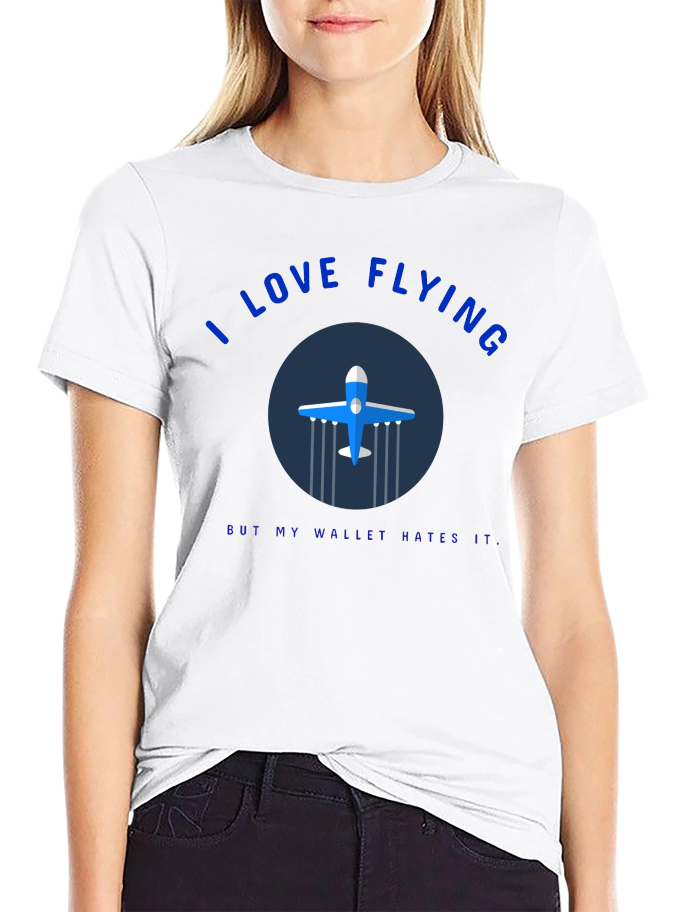I Love Flying Graphic Tee - Pilot Gift