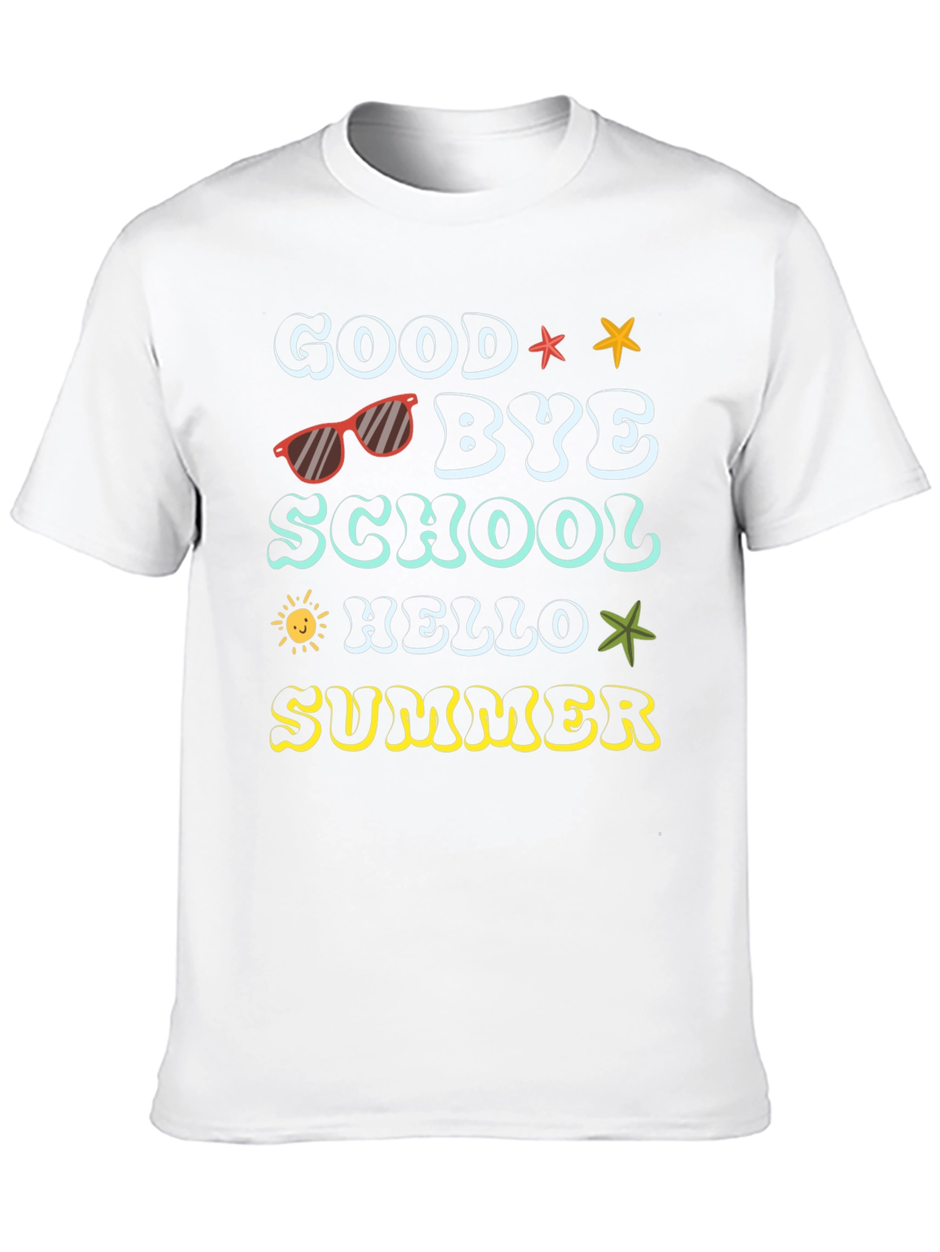 Goodbye School Hello Summer Graphic T-Shirt
