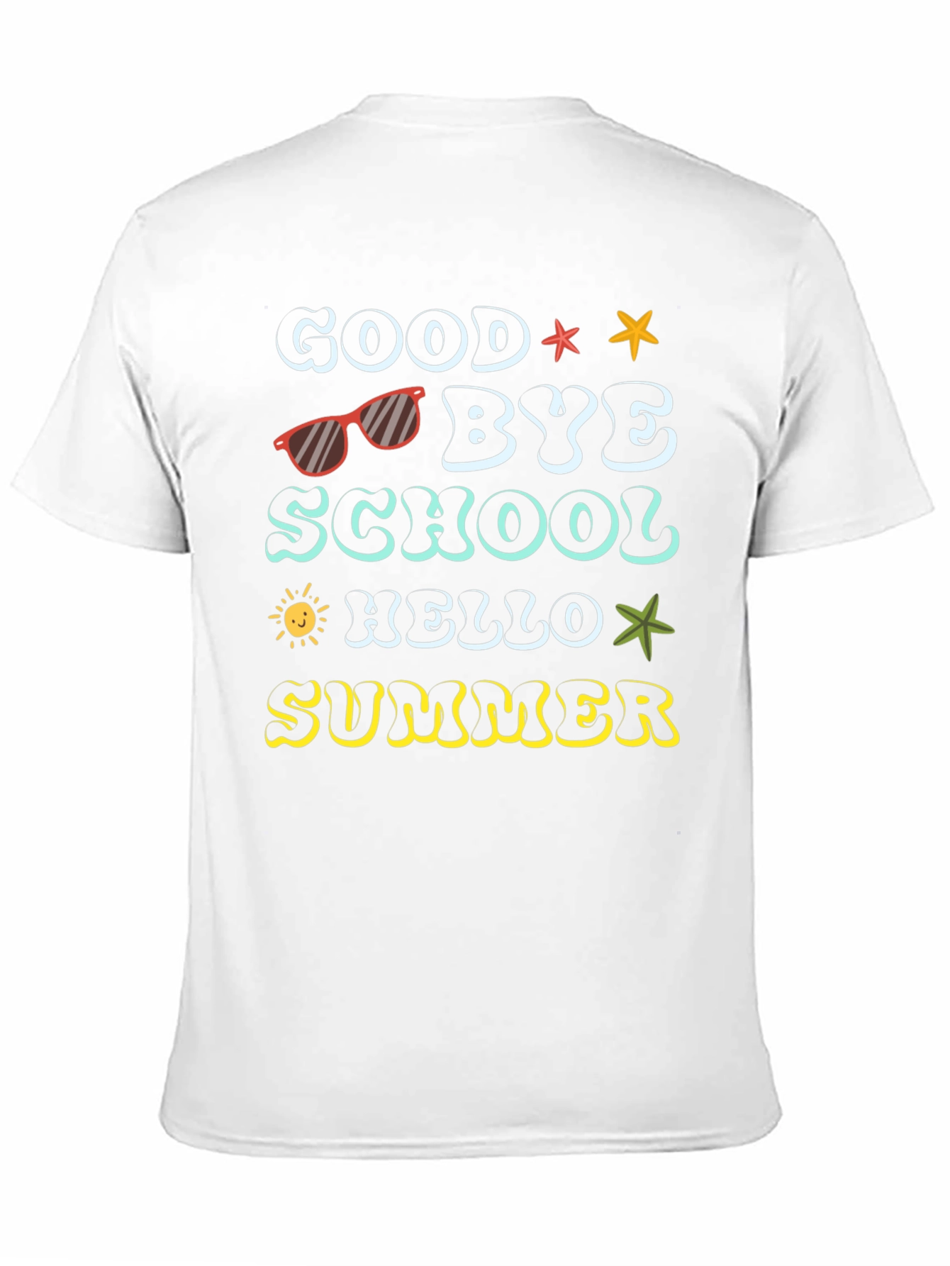 Goodbye School Hello Summer Graphic T-Shirt