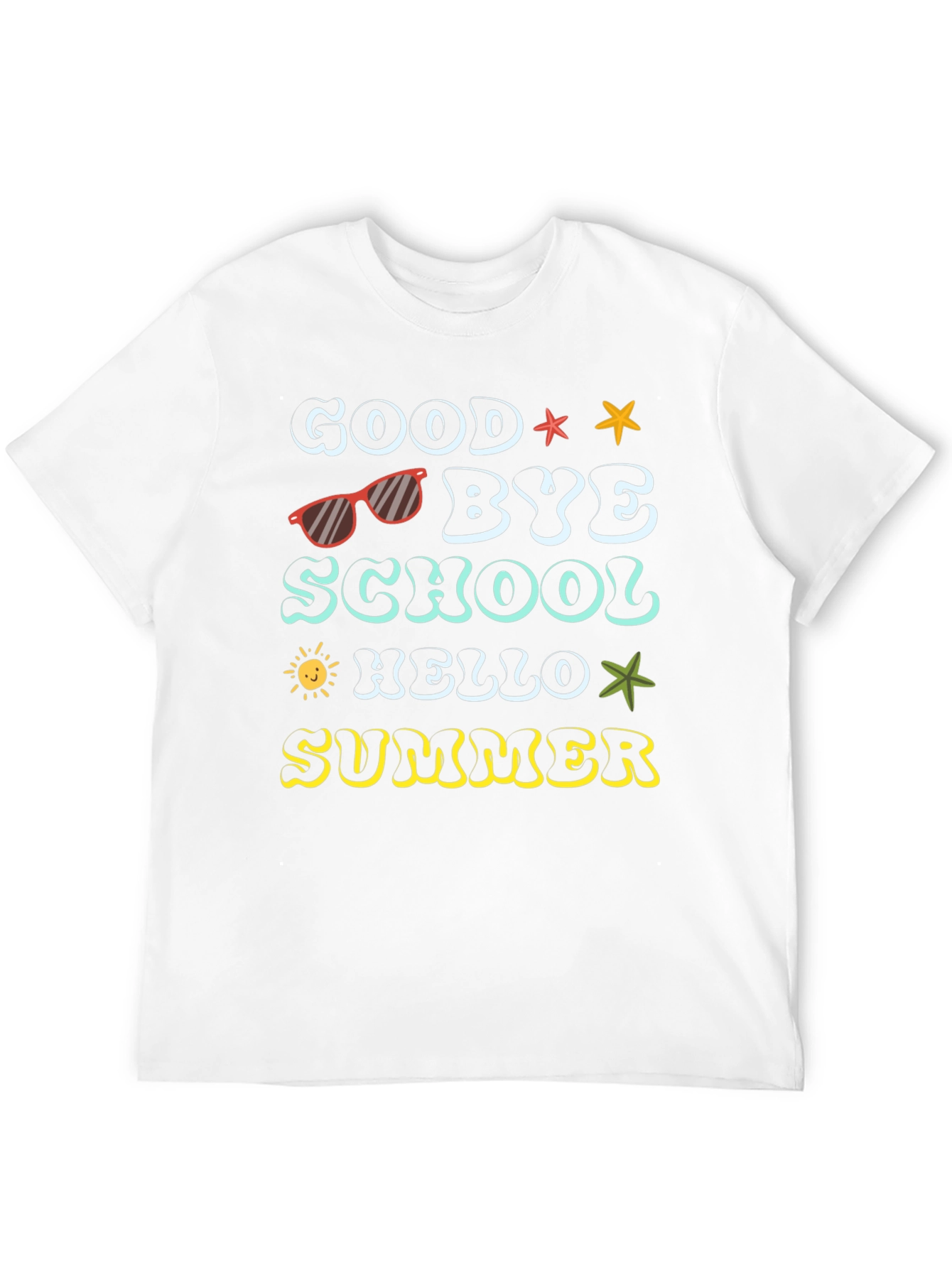 Goodbye School Hello Summer Graphic T-Shirt