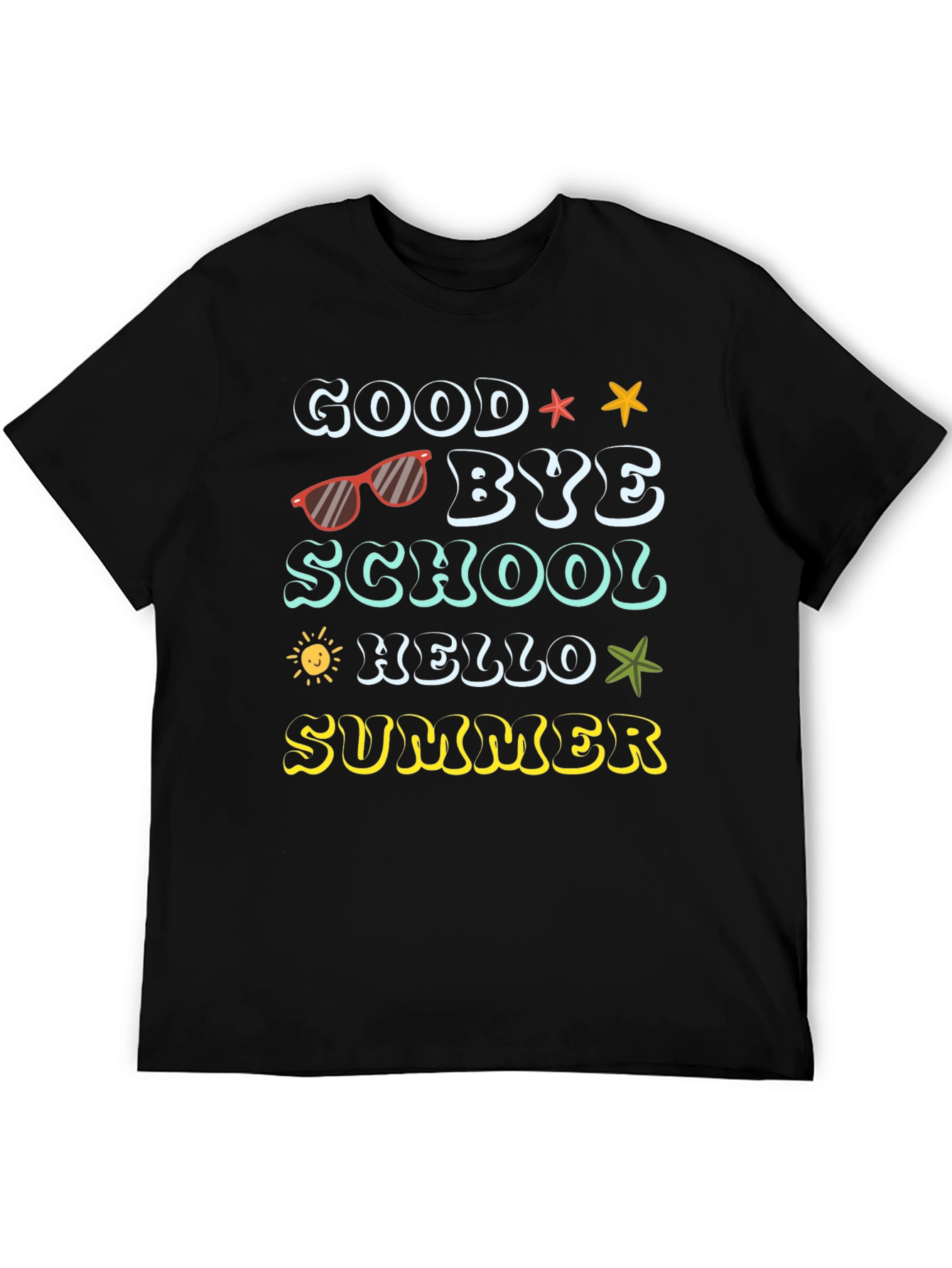 Goodbye School Hello Summer Graphic T-Shirt