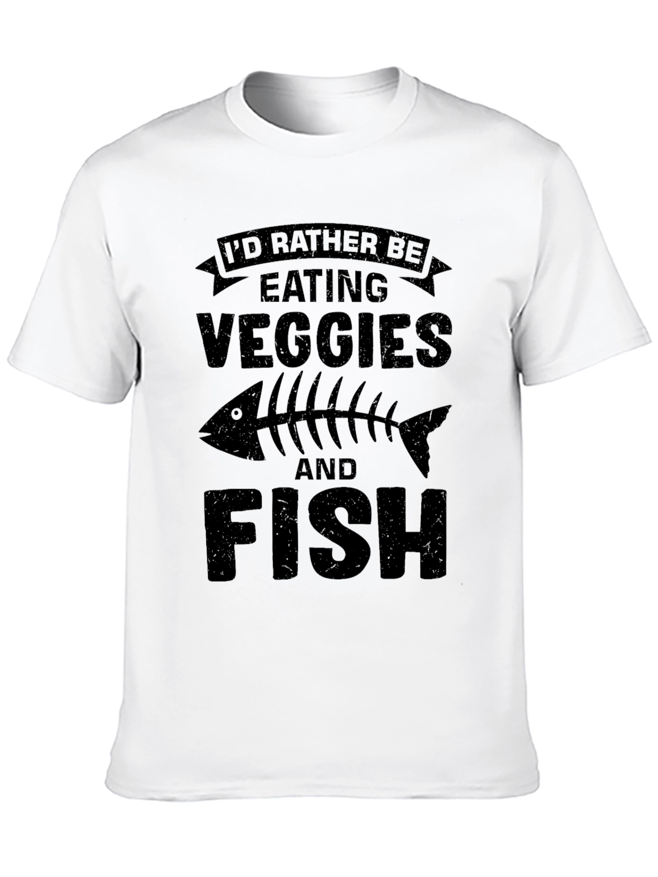 Veggie & Fish Lover T-Shirt - Unique Design