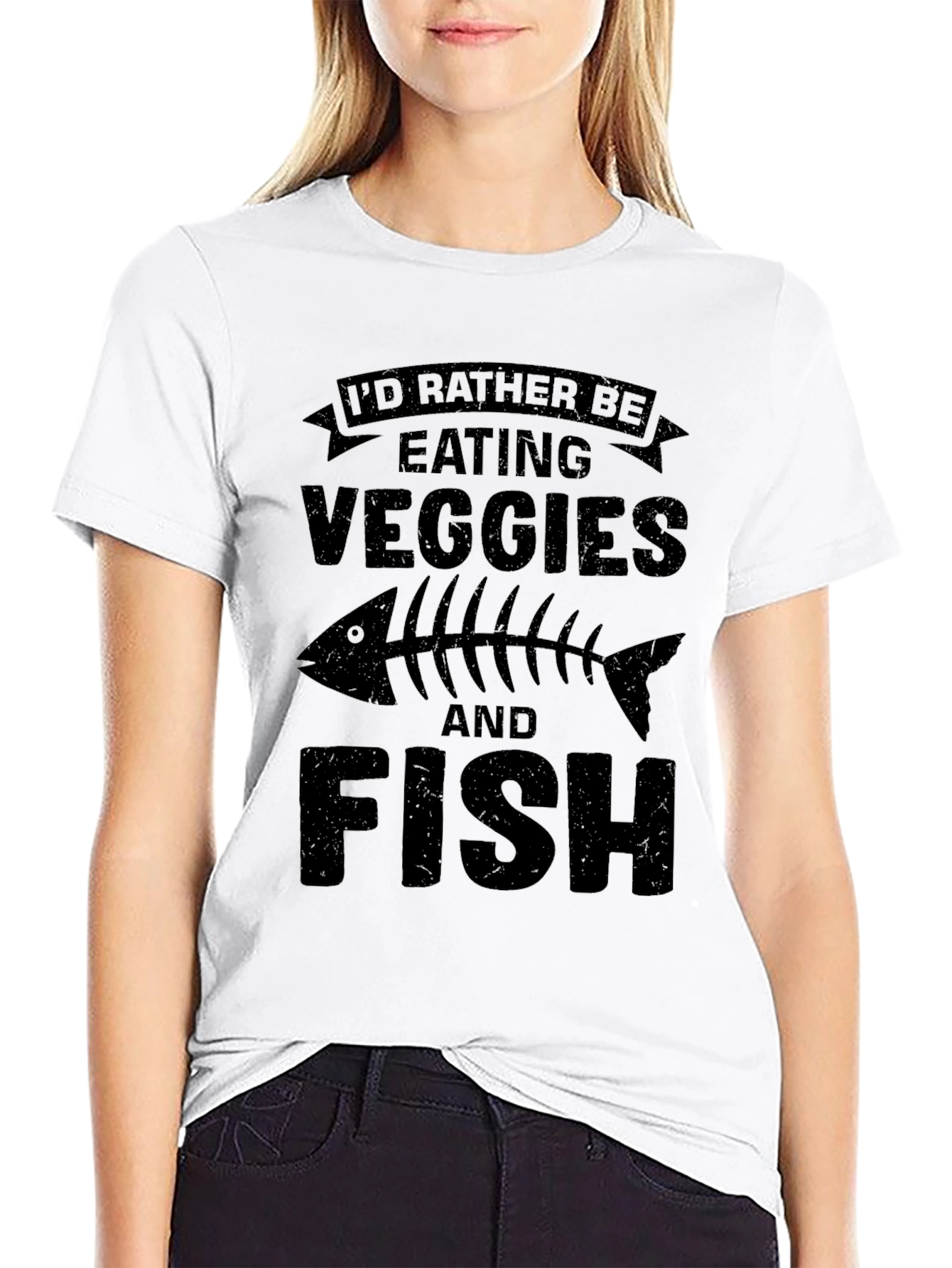 Veggie & Fish Lover T-Shirt - Unique Design