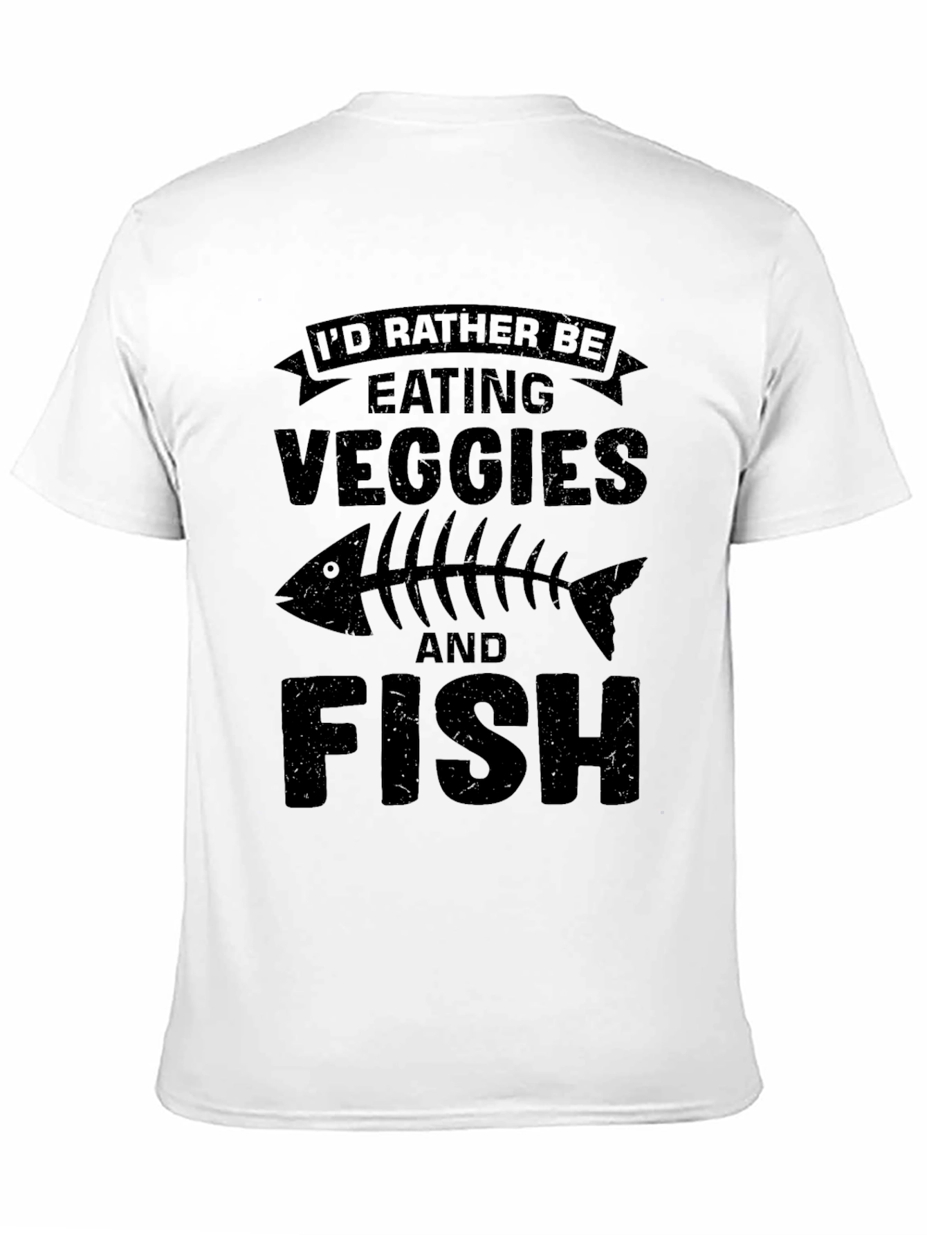 Veggie & Fish Lover T-Shirt - Unique Design