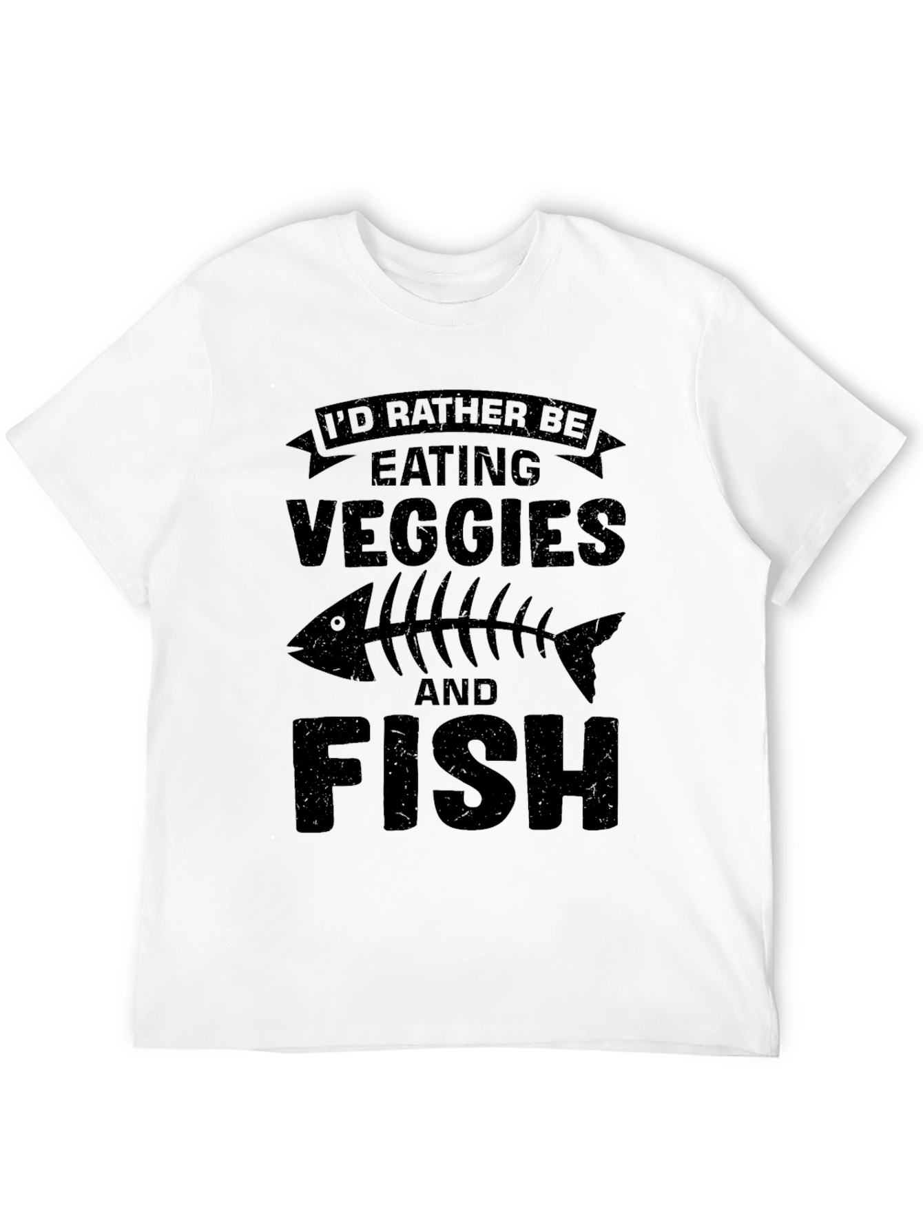 Veggie & Fish Lover T-Shirt - Unique Design