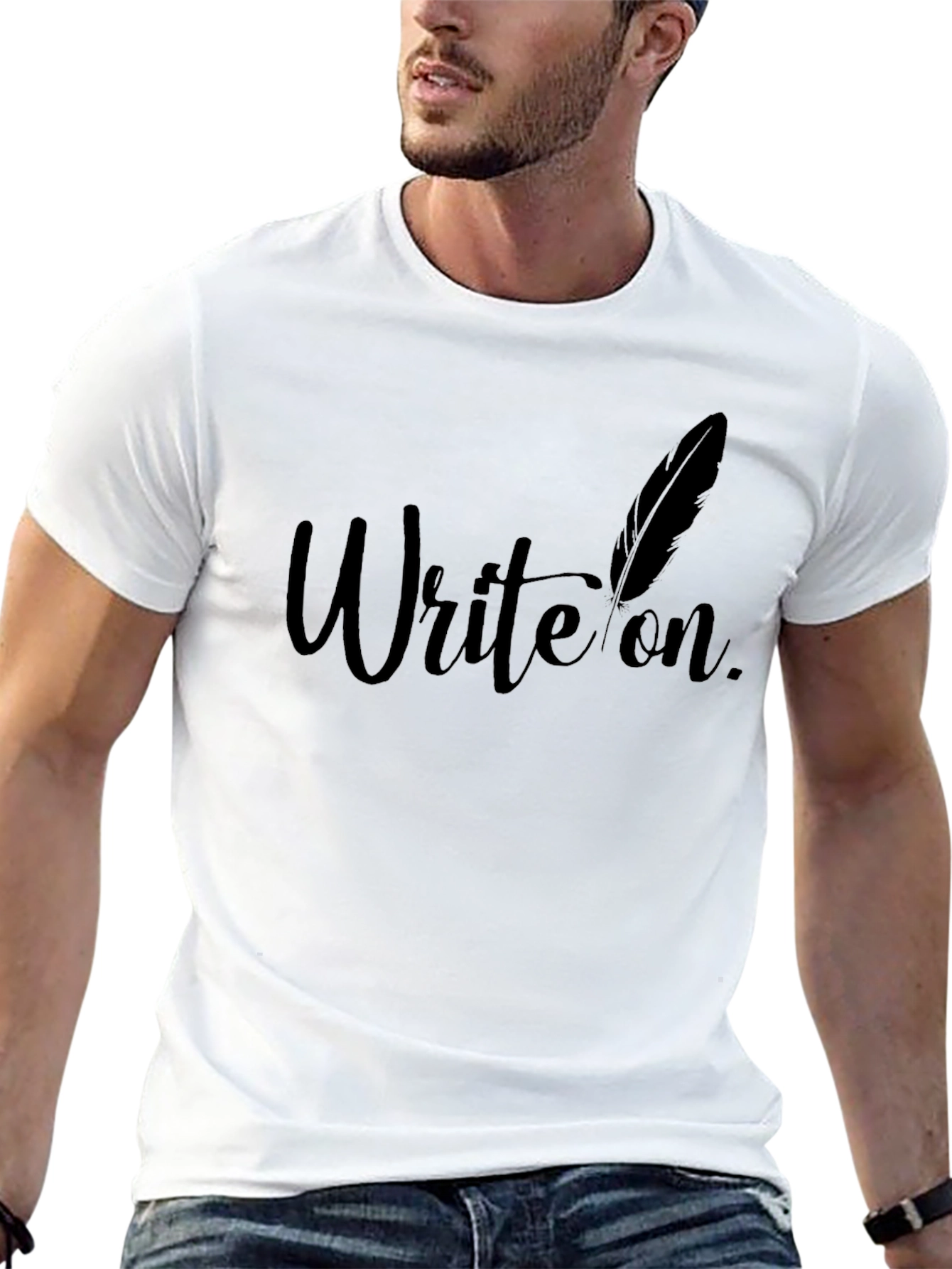 Write On T-Shirt - Stylish Graphic Tee