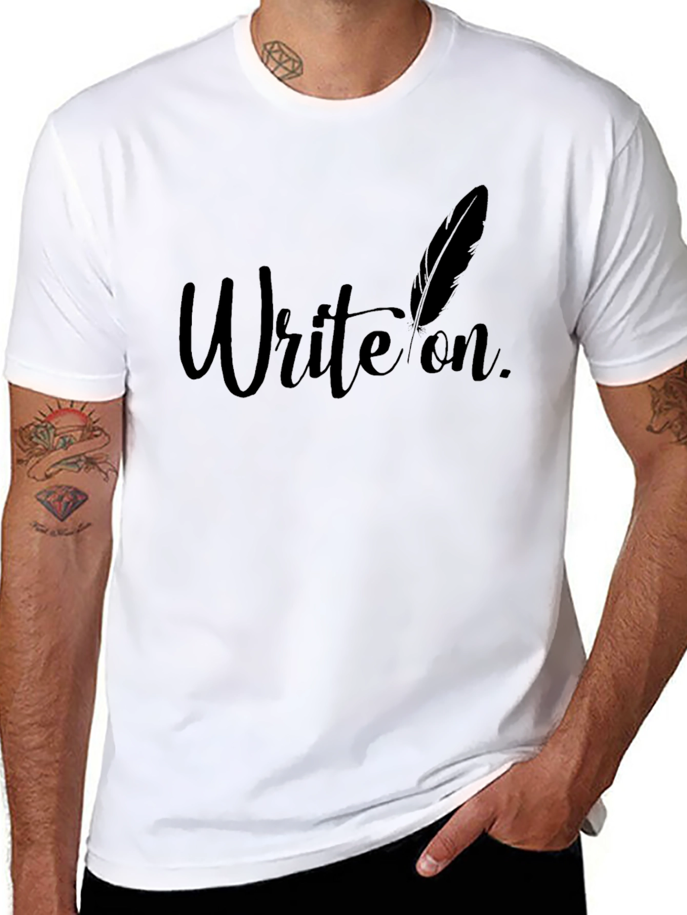 Write On T-Shirt - Stylish Graphic Tee