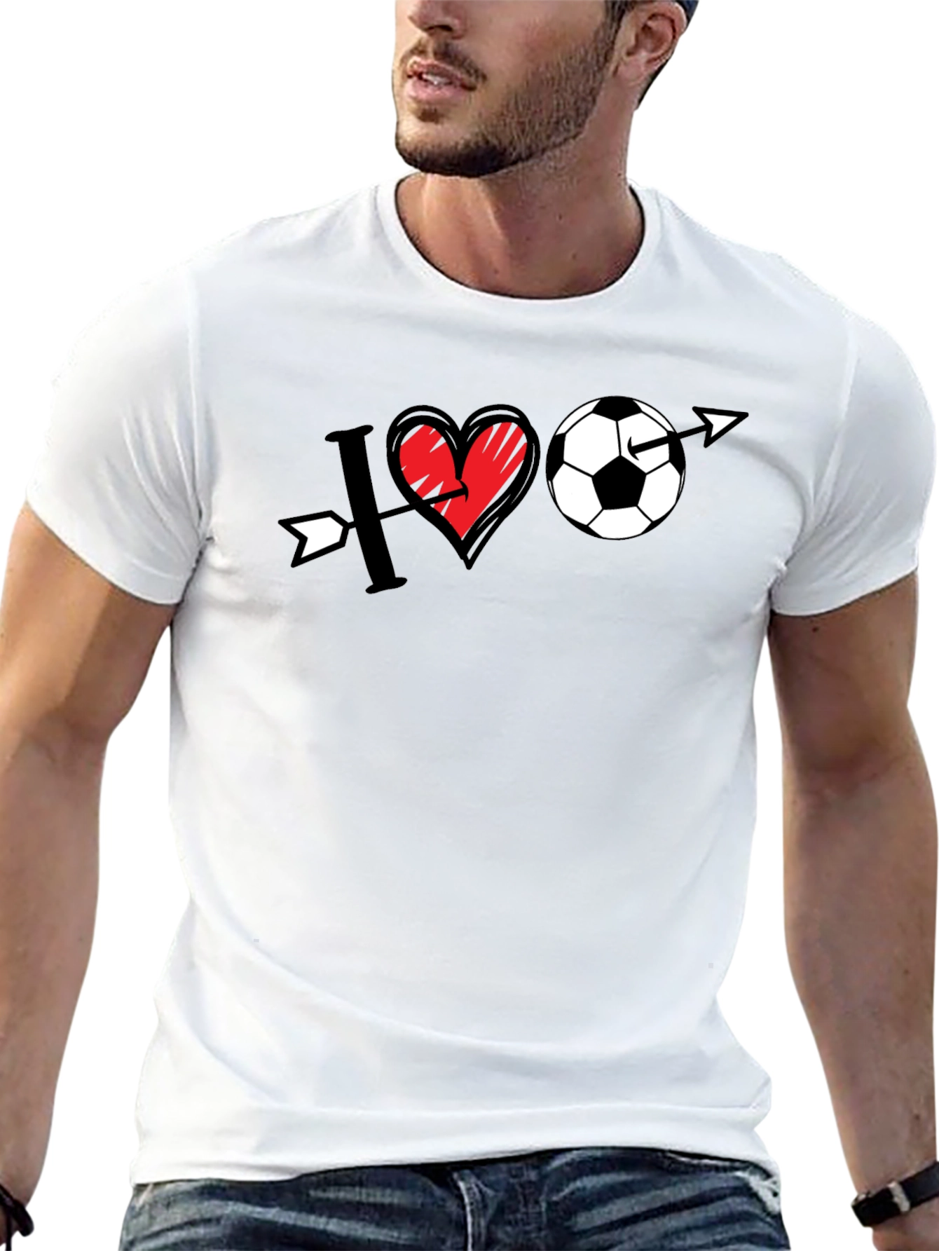 I Love Soccer T-Shirt - Unisex Graphic Tee