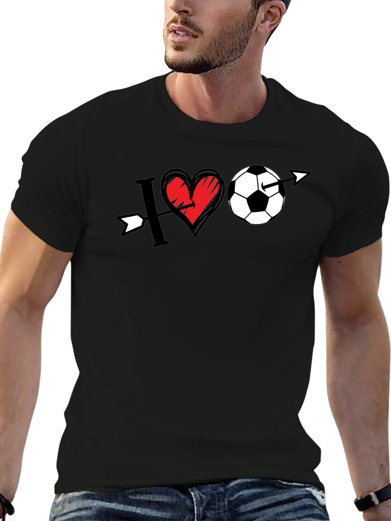 I Love Soccer T-Shirt - Unisex Graphic Tee
