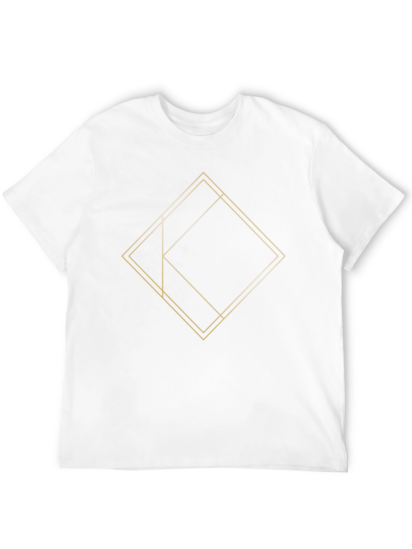 Geometric Line Art Graphic Tee - Modern Design