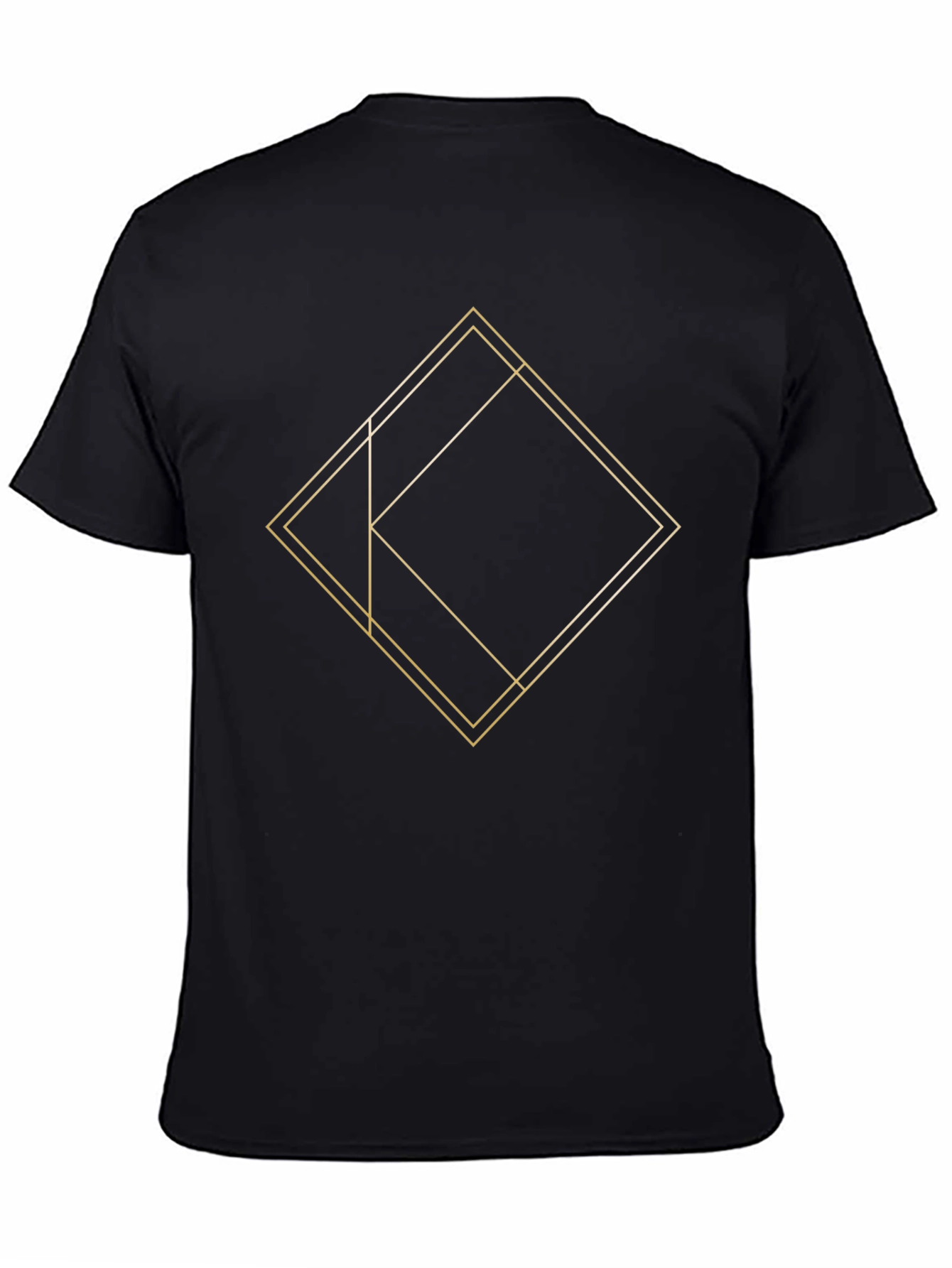 Geometric Line Art Graphic Tee - Modern Design