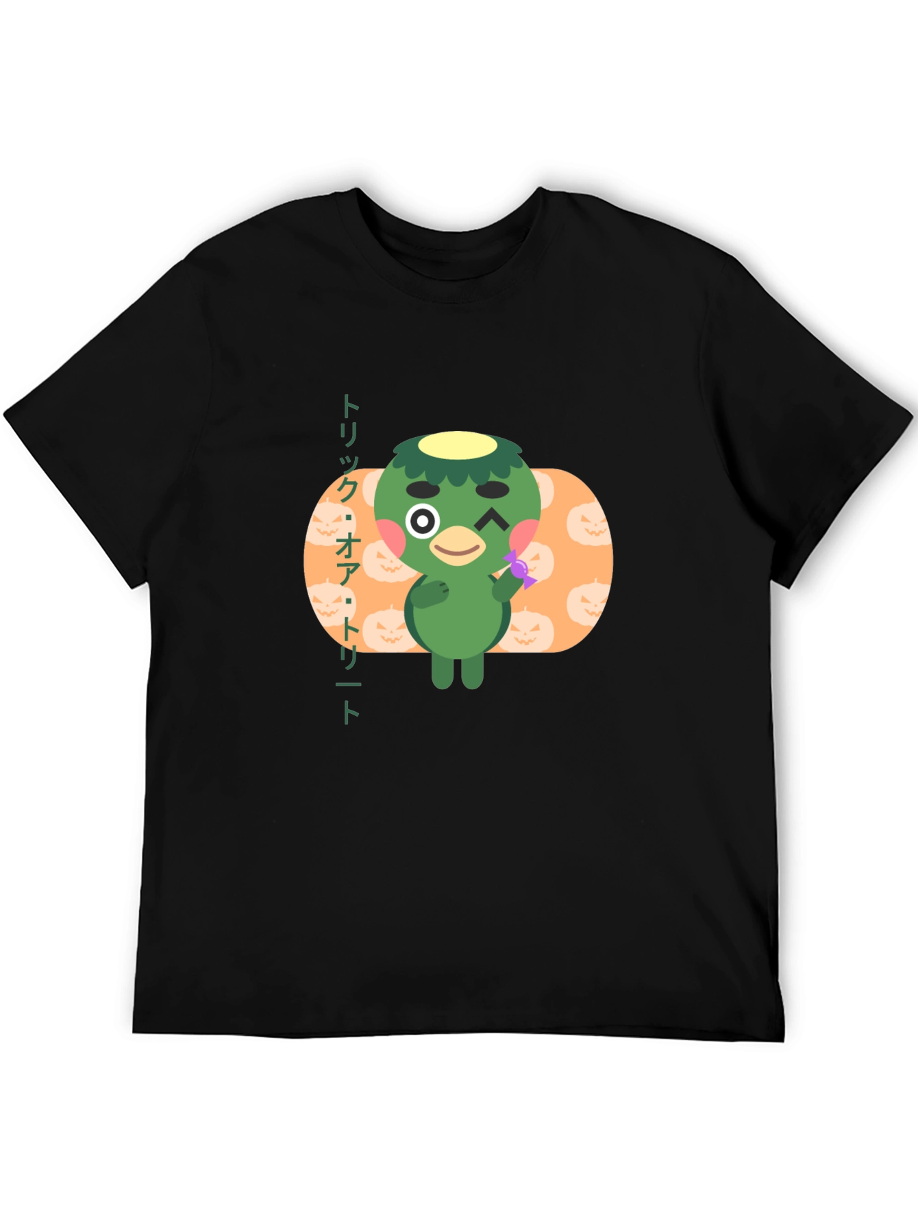 Halloween Shino Animal Crossing Black T-Shirt